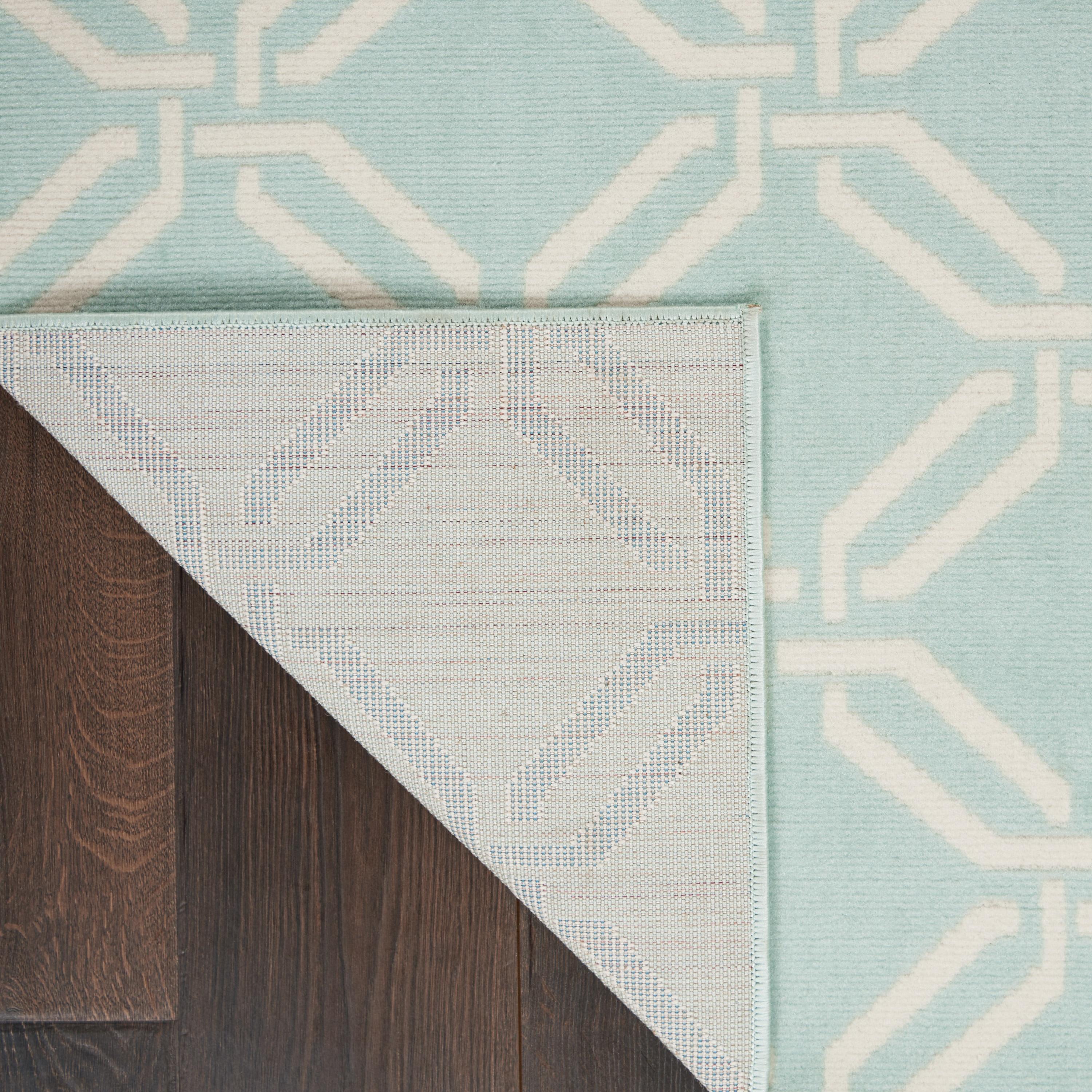 Nourison Jubilant Trellis Green 4' x 6' Area Rug, (4x6)