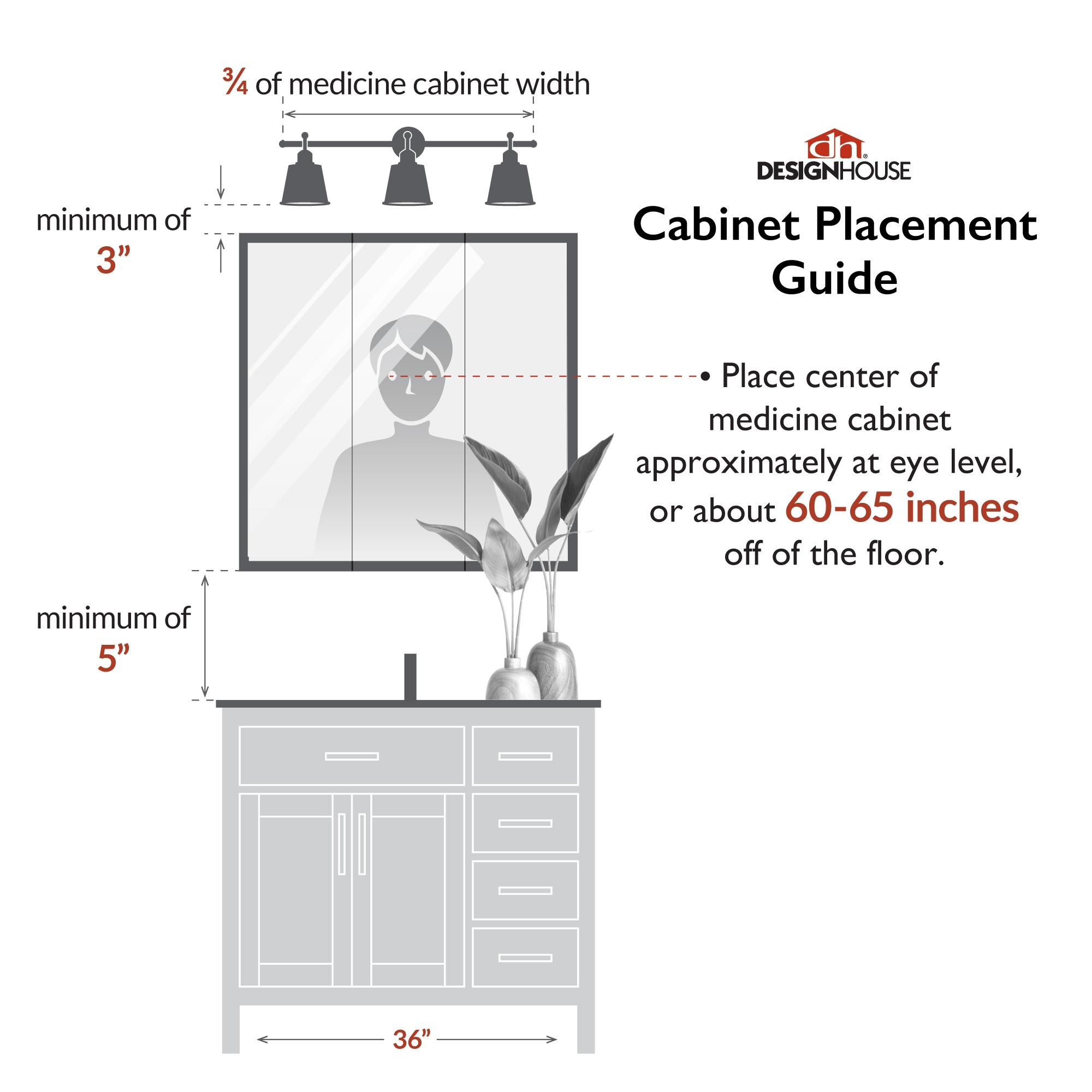 Richland 48-Inch Lighted Wood Medicine Cabinet in Nutmeg Oak