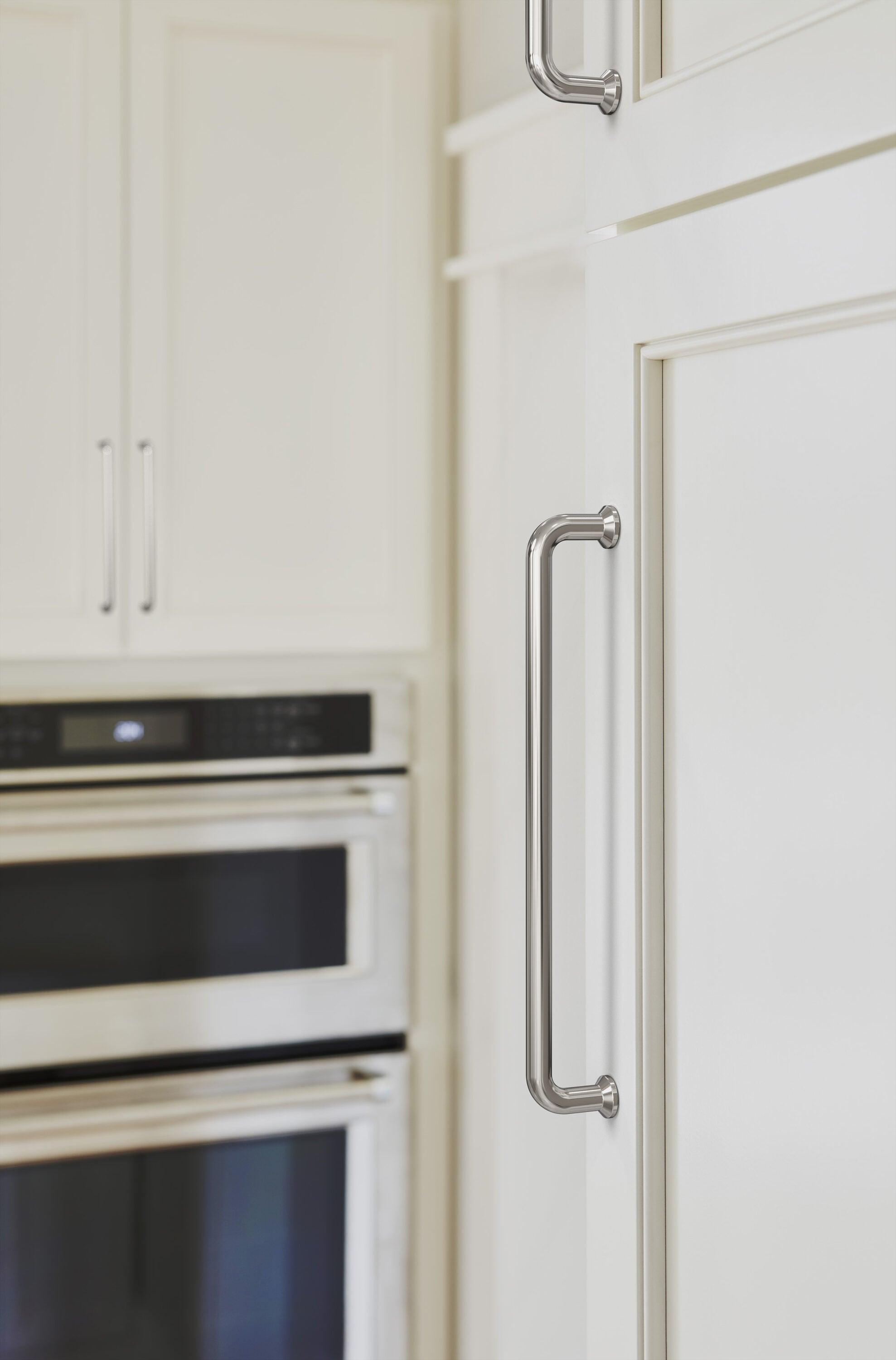 Amerock Factor 7-9/16 inch (192mm) Center-to-Center Polished Nickel Cabinet Pull