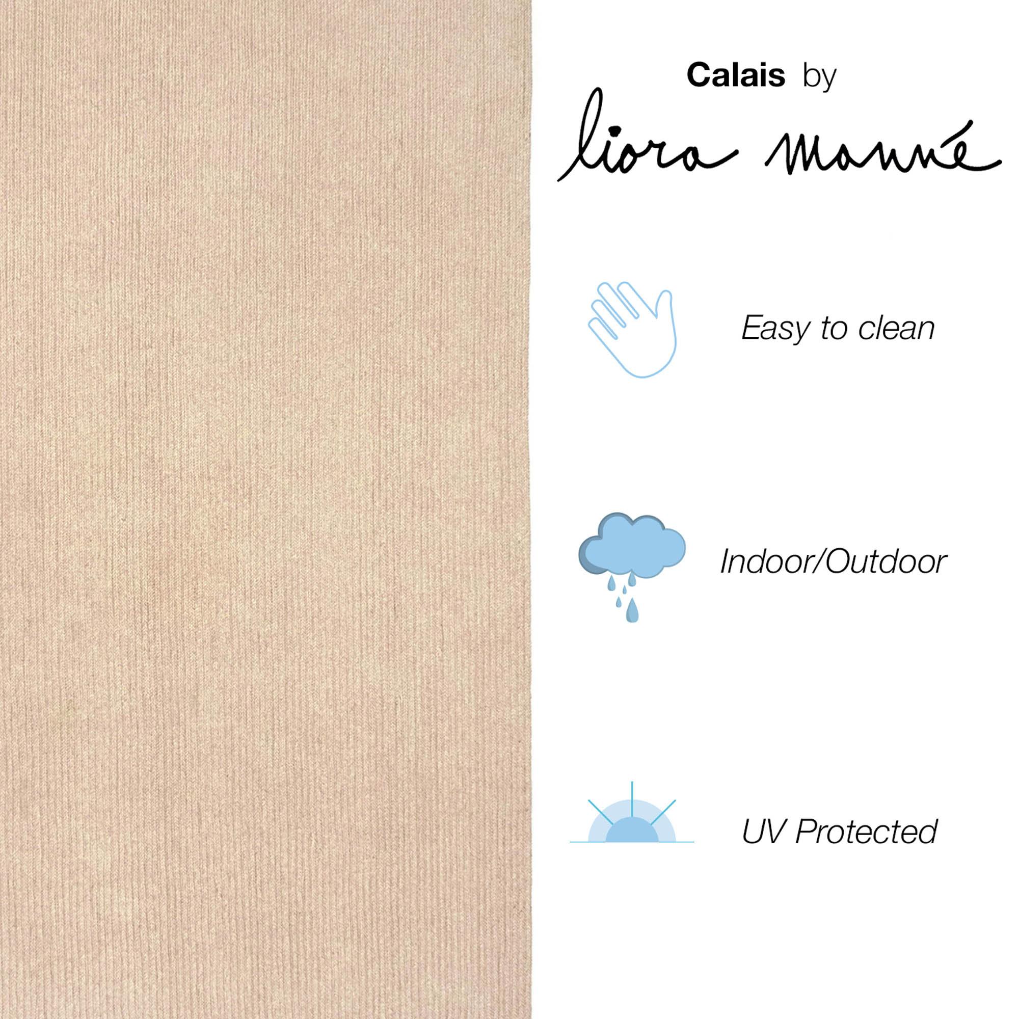 Liora Manne Calais Solid Indoor/Outdoor Rug Sand 3'6" x 5'6"