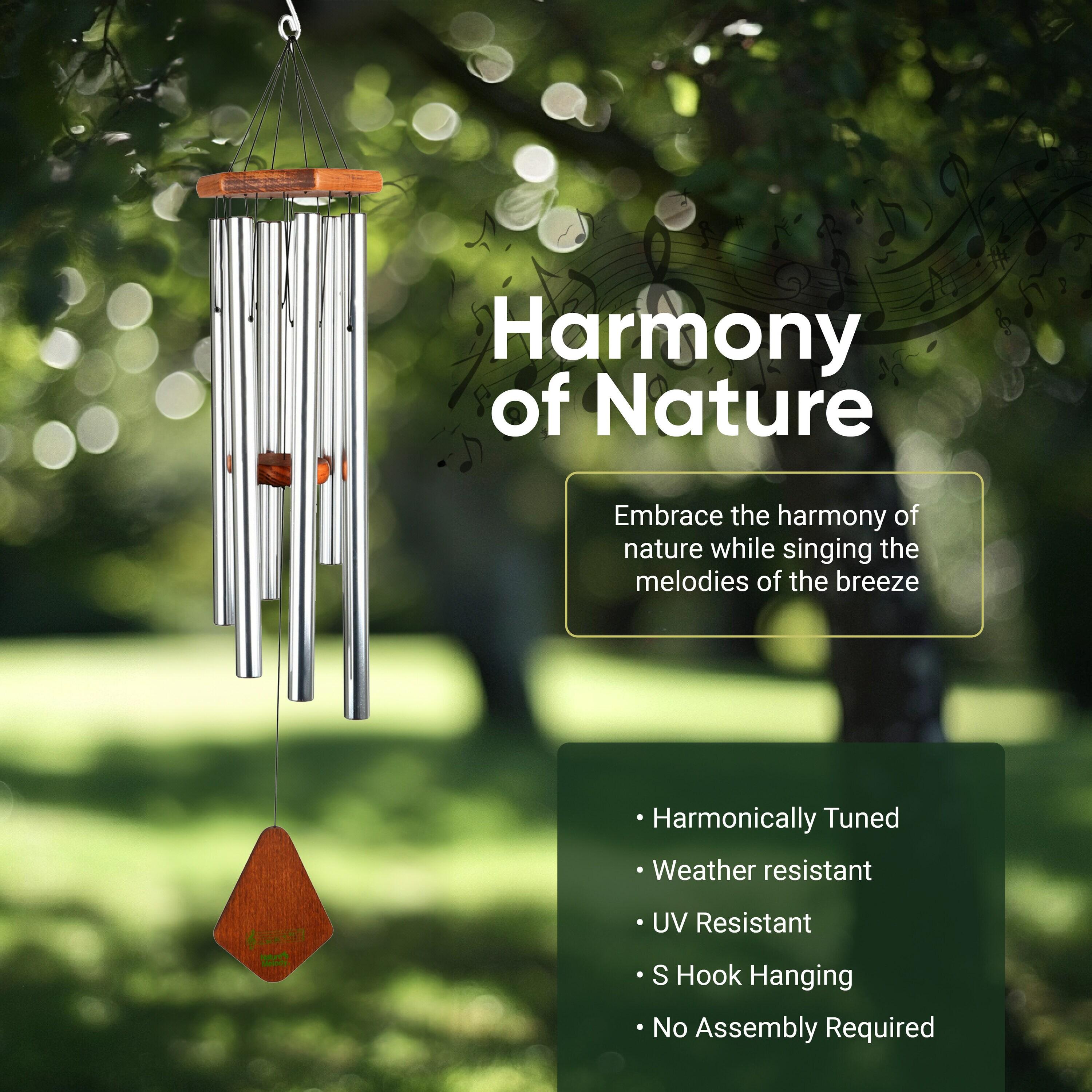 Nature's Melody Nature's Melody Tuned 6-Tube Outdoor Wind Chimes
