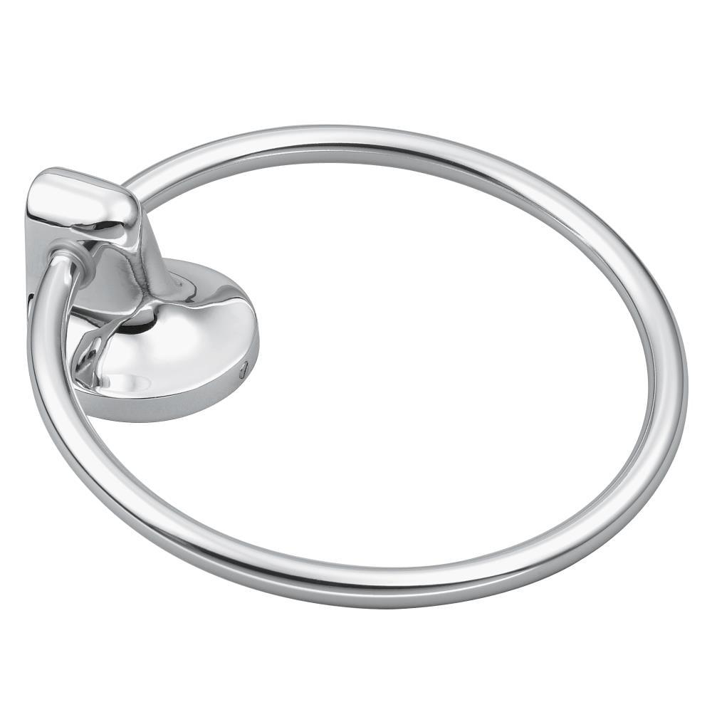 Polished Chrome Wall Mounted Modern Towel Ring