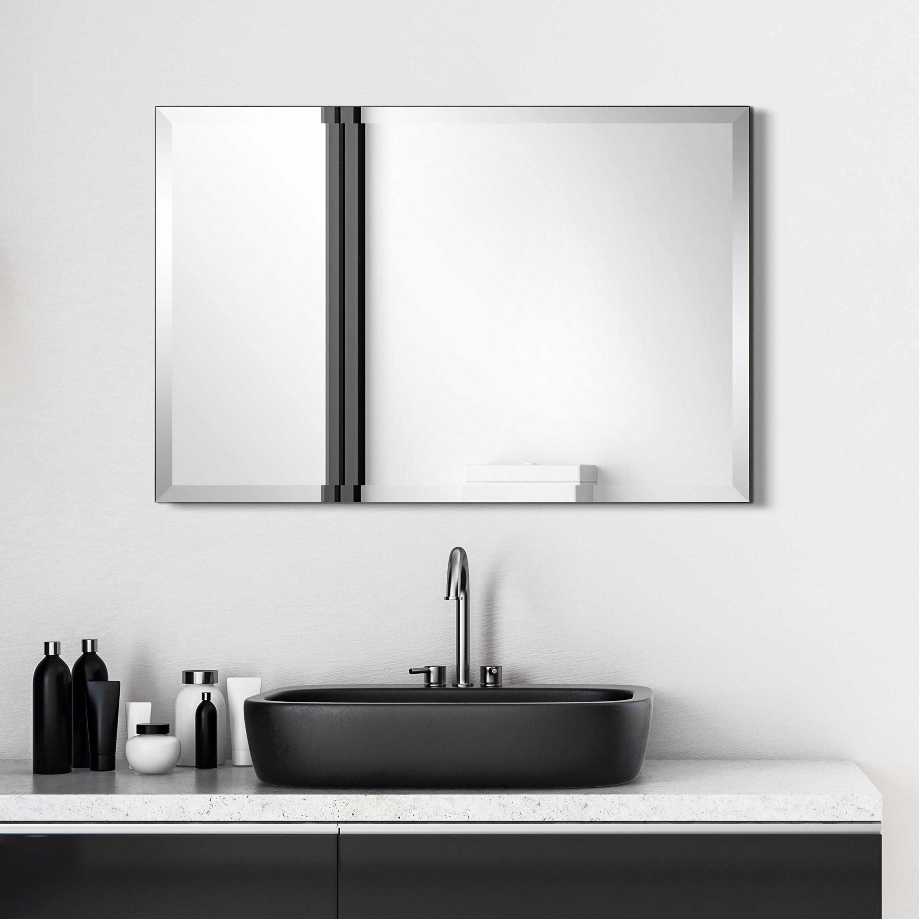 Empire Art Direct Frameless Beveled Prism Wall Mirror - Clear 24 in. x 0.39 in. x 36 in.