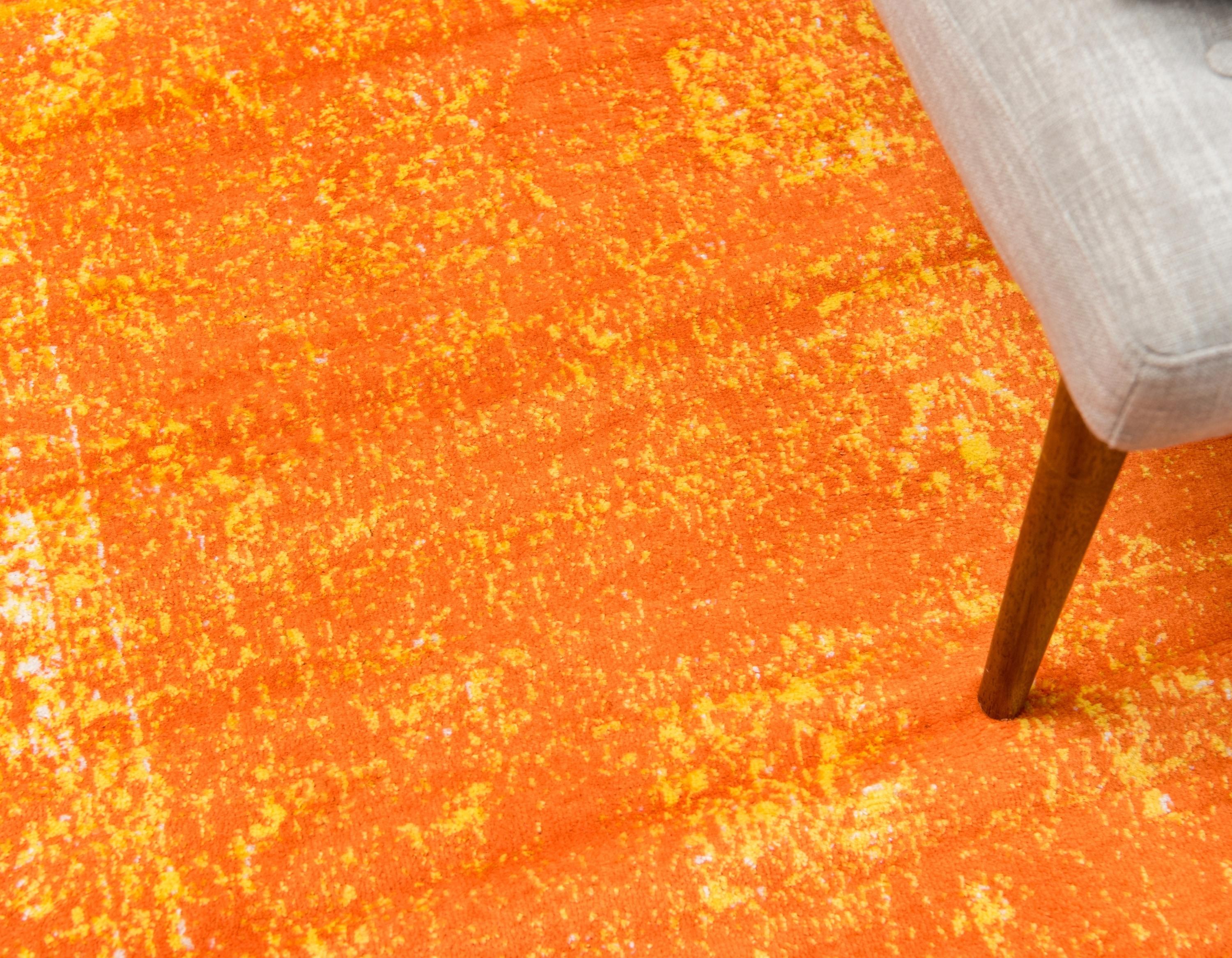 Unique Loom 7' 0 x 10' 0 Sofia Casino Orange Area Rug
