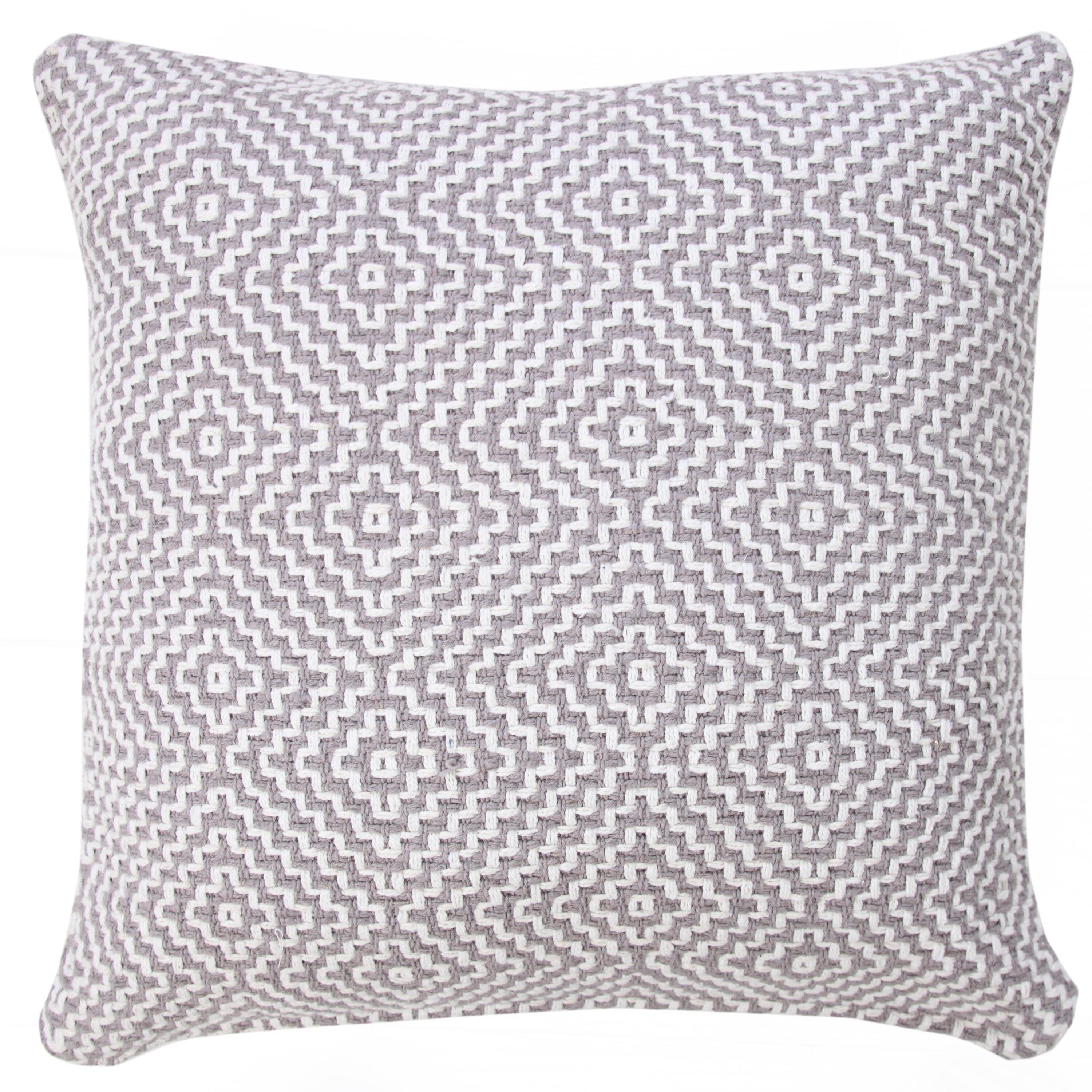 George Oliver Droitwich Geometric Cotton Reversible Throw Pillow