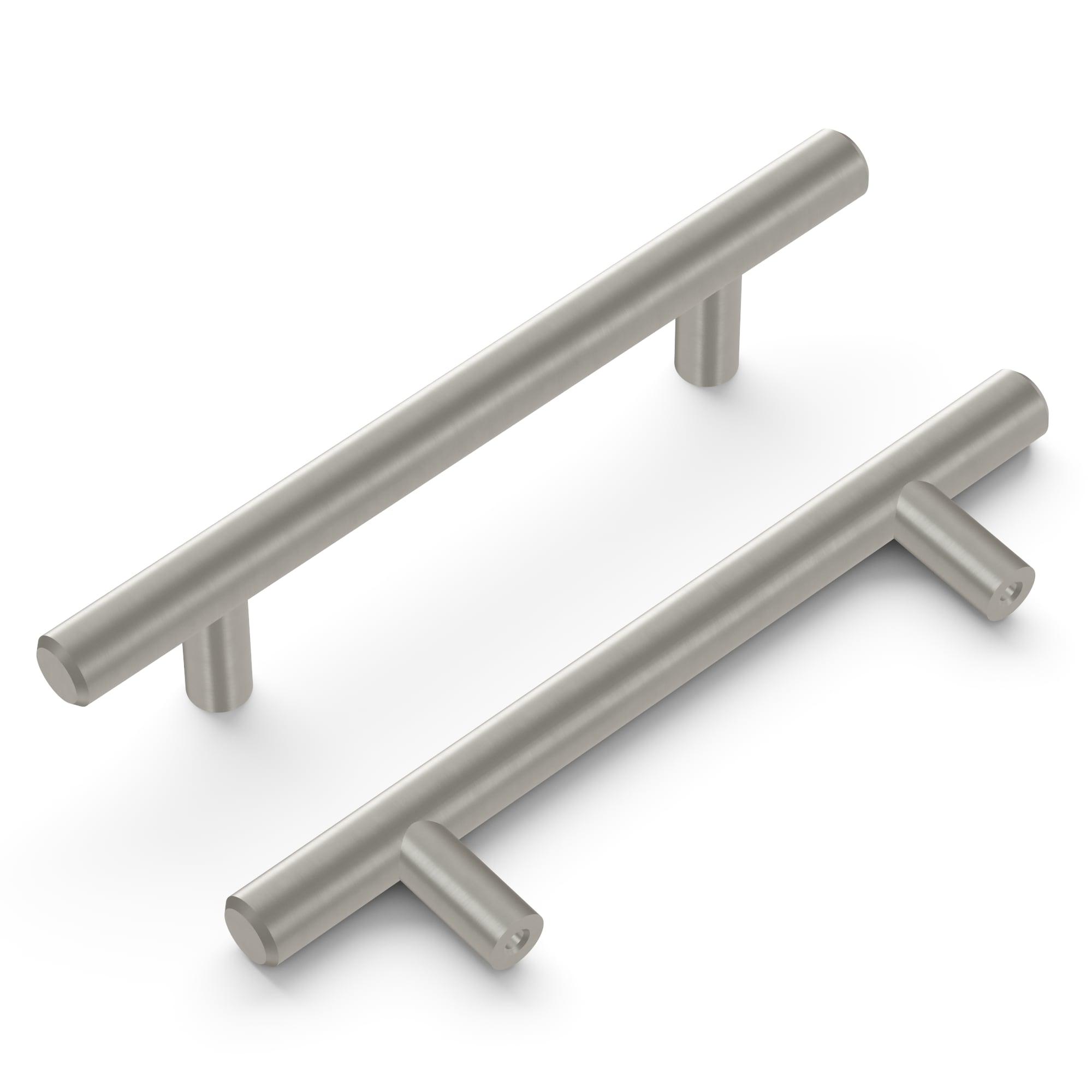 Stainless Steel Modern Bar Cabinet Pulls with Mounting Hardware