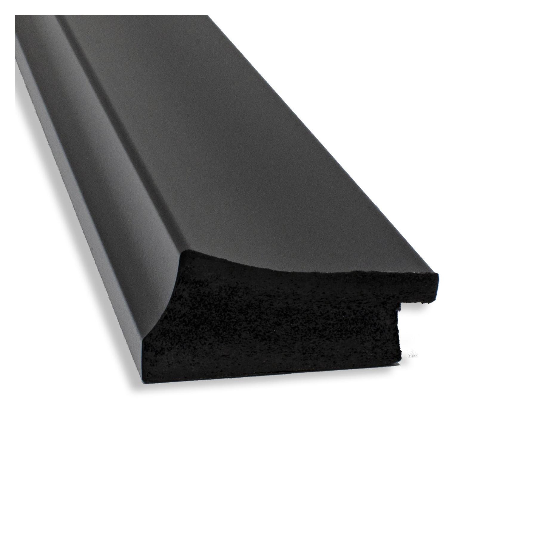 Amanti Art Beveled Bathroom Wall Mirror - Grand Black Narrow Frame Outer Size: 40 x 28 in