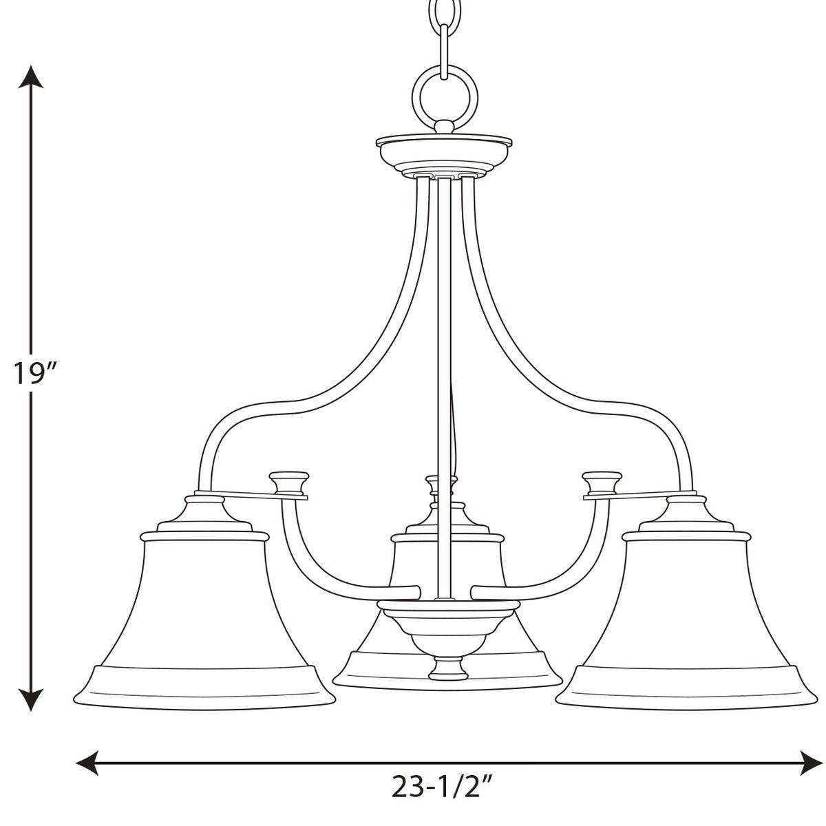 Tinsley Collection Three-Light Chandelier