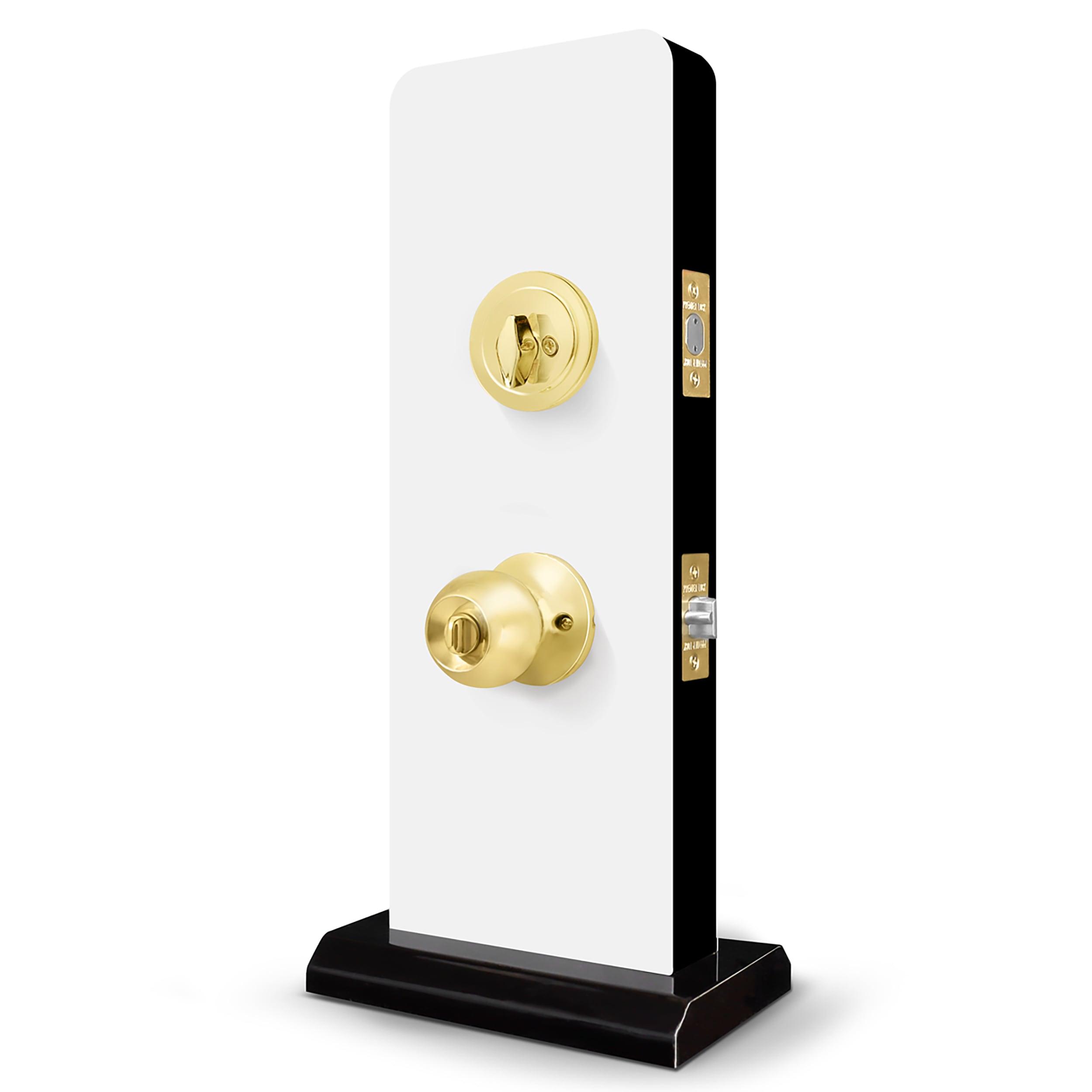 Complete Entry Knob Set with Single Cylinder Deadbolt