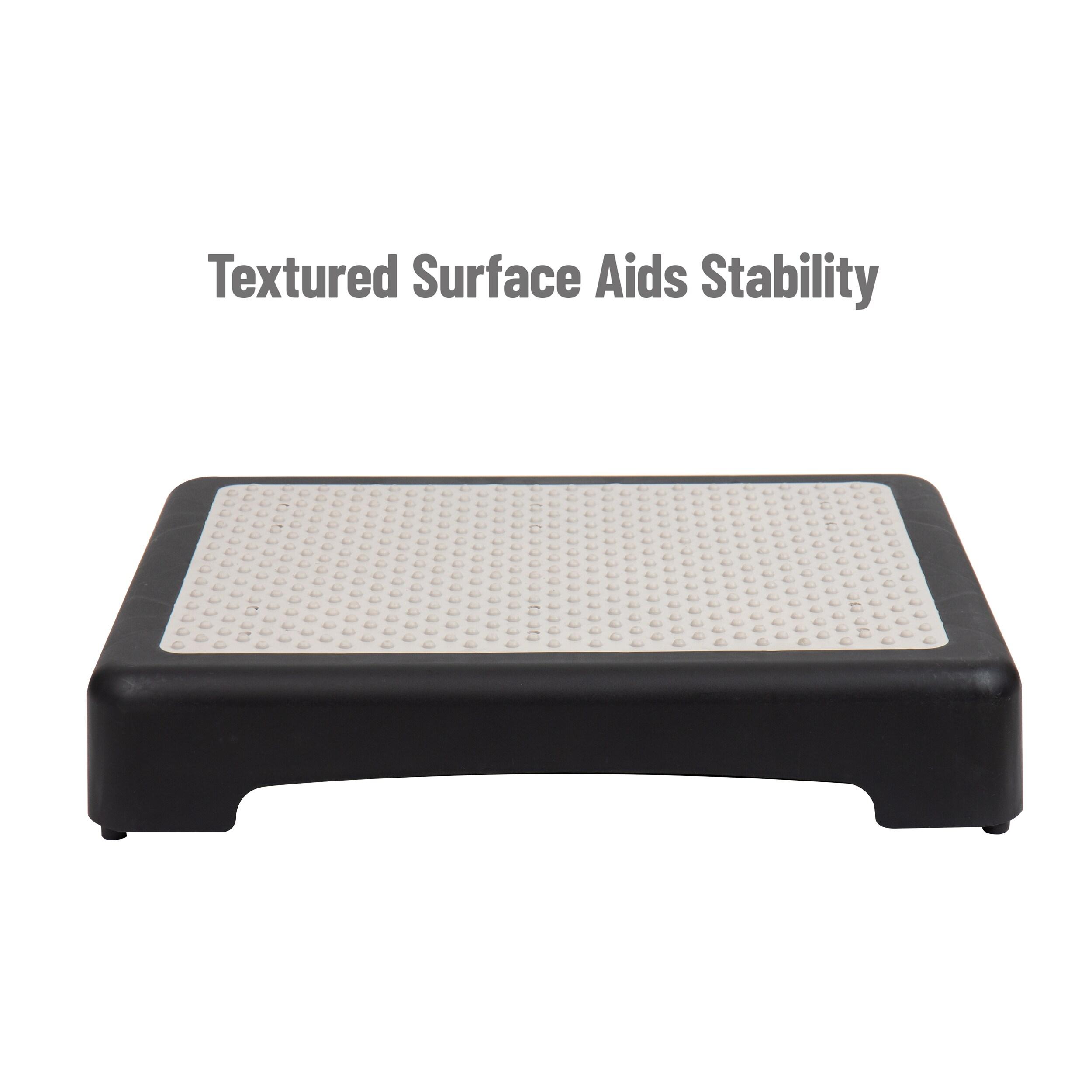 Mind Reader Mind Reader Platform Booster Step, Step Stool for Seniors, Indoor Outdoor, Riser, 15.75"L x 19.5"W x 3.75"H