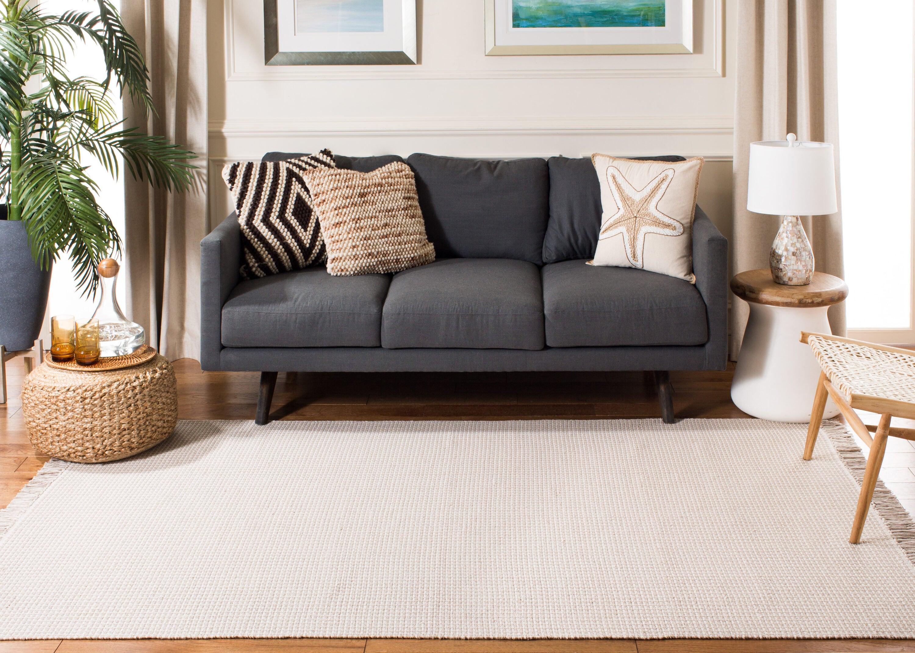 Montauk MTK340 Hand Woven Indoor Runner Rug - Ivory/Grey - 2'3"x6' - Safavieh