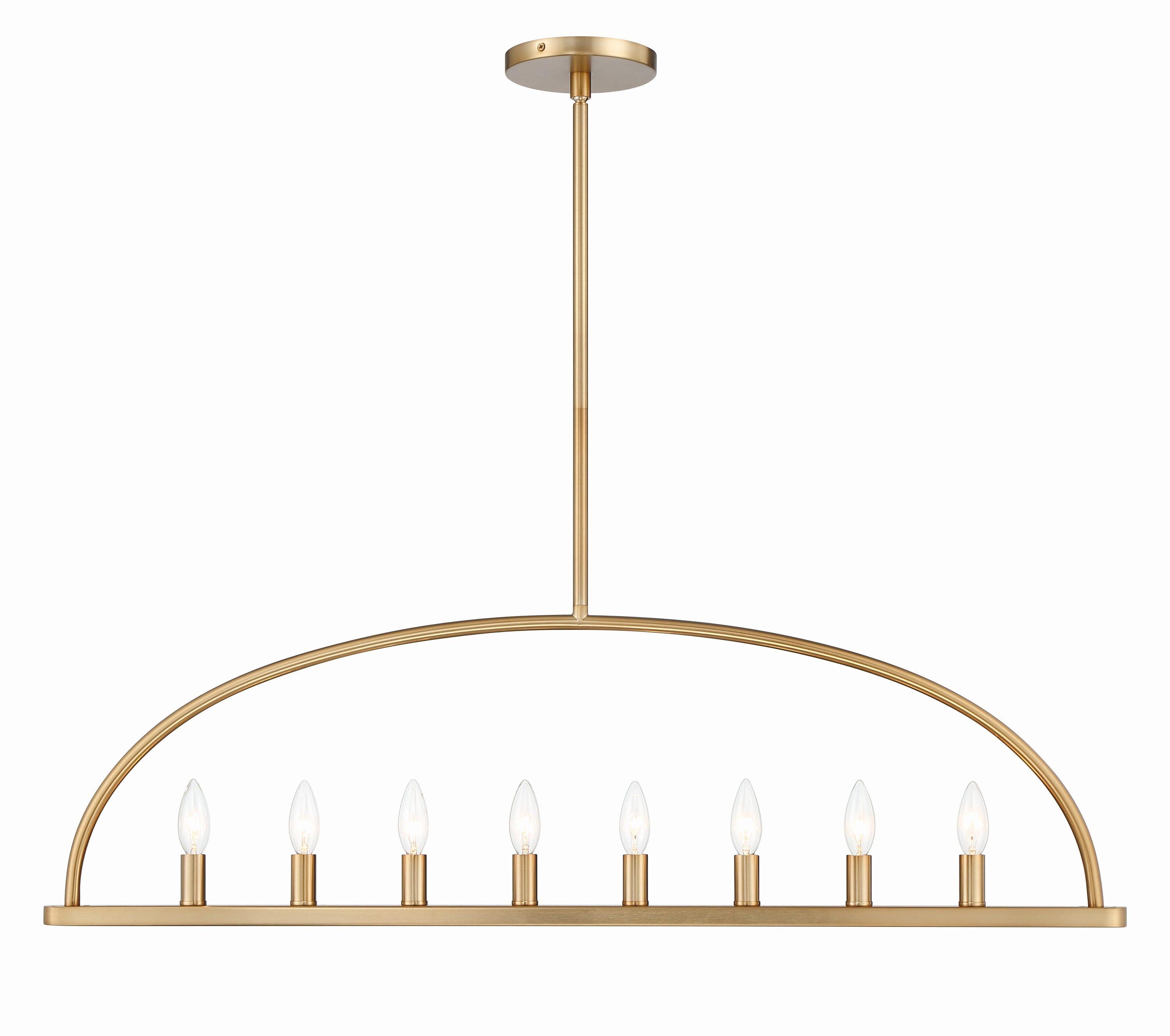 Crystorama Lighting Abbott 8 - Light Chandelier in  Vibrant Gold