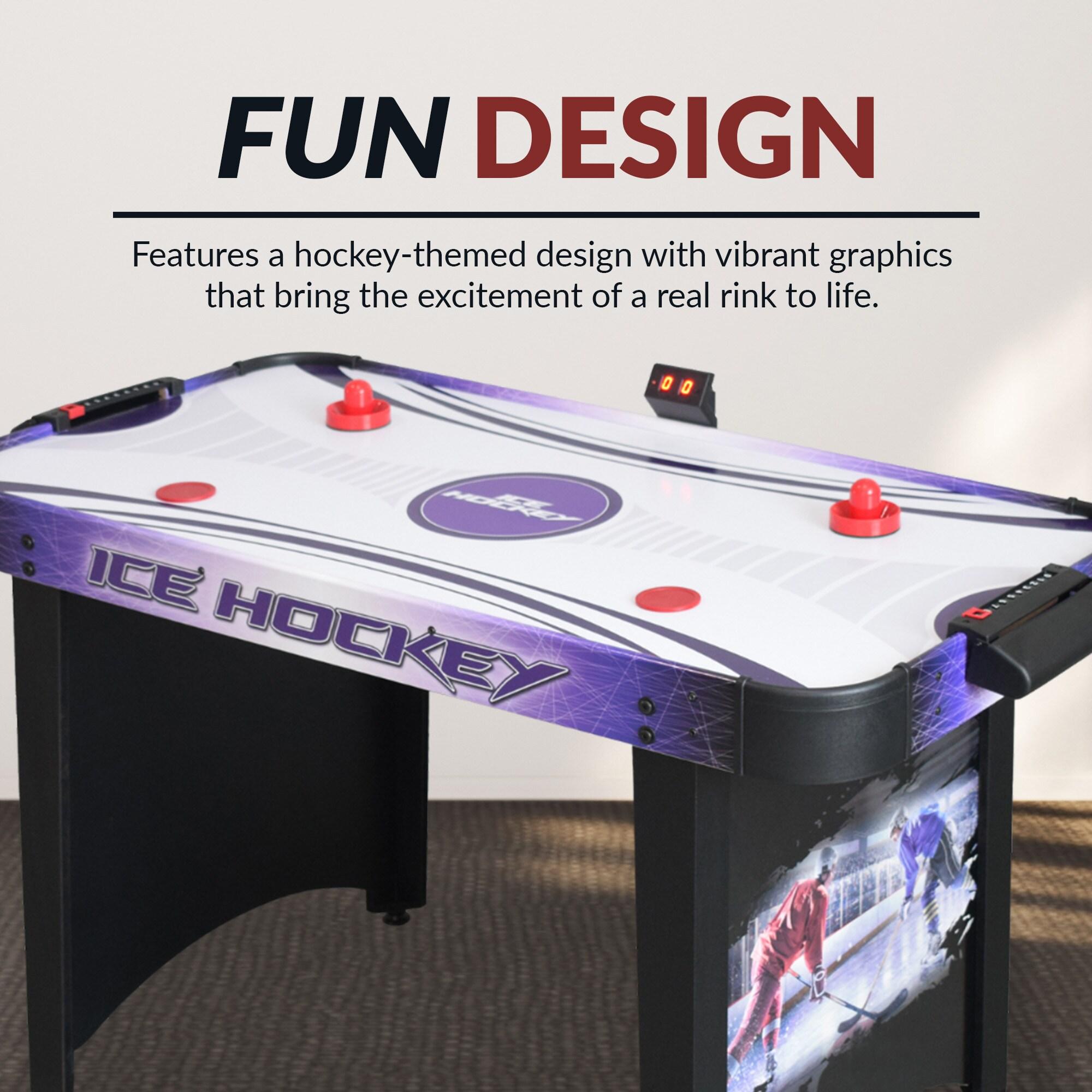 Hathaway Games Hat Trick 54" 2 -Player Air Hockey Table with Manual Scoreboard