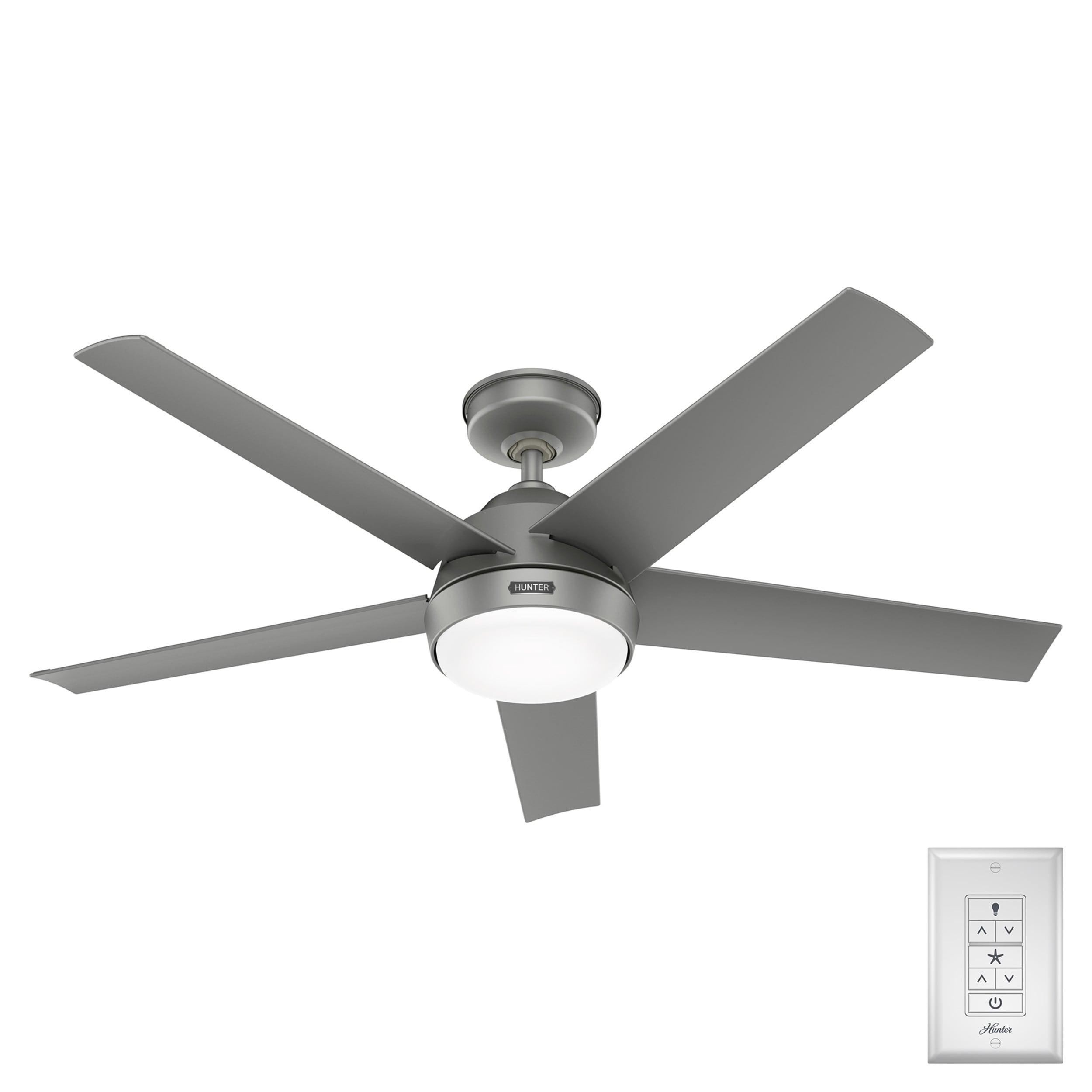 Skyflow 52" 5-Blade Standard WeatherMax Indoor/Outdoor Ceiling Fan with Lights and Wall Control