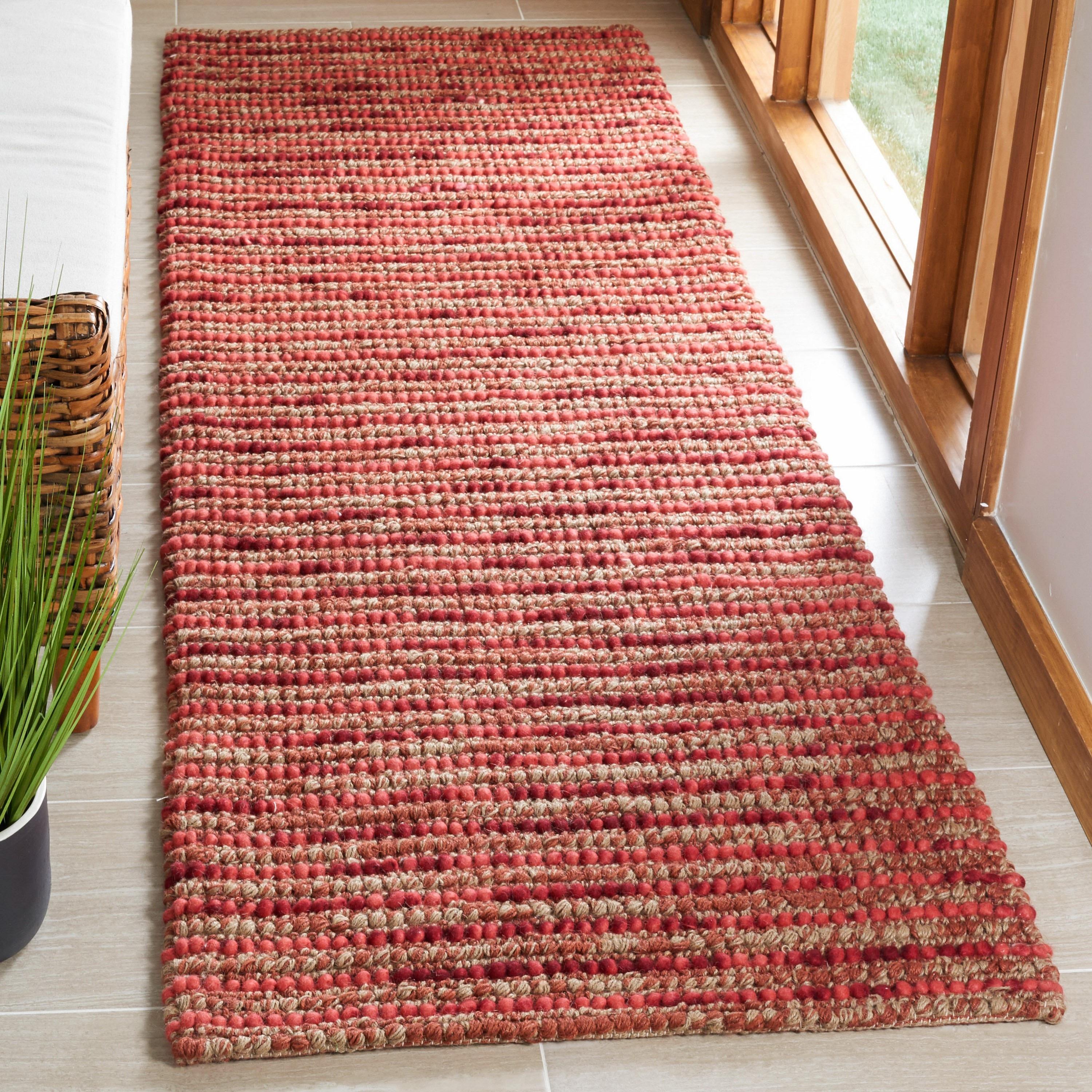 Bohemian BOH525 Hand Woven Runner Rug - Red/Multi - 2'6"x6' - Safavieh.