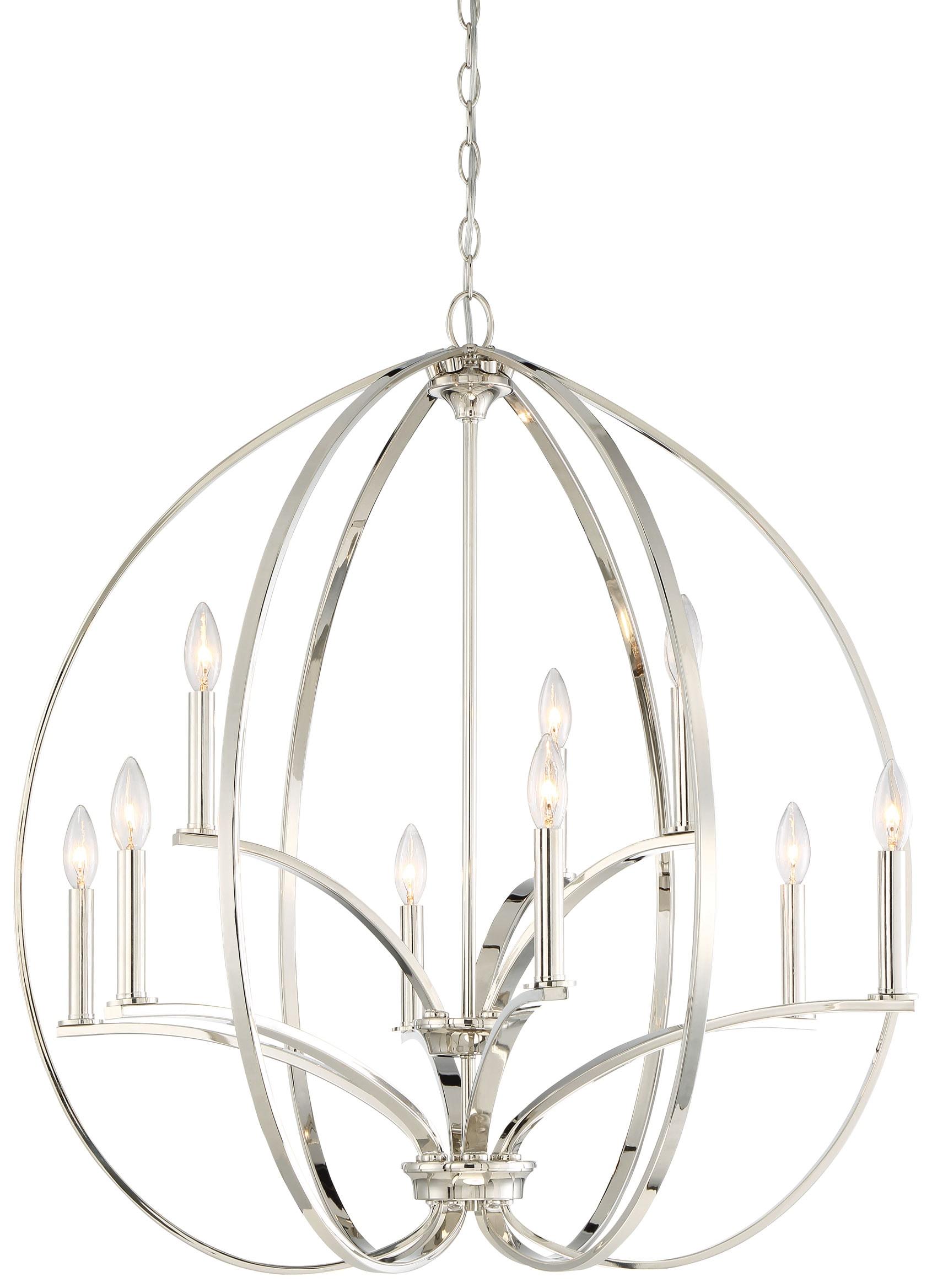 Minka Lavery Tilbury Polished Nickel Finish Chandelier