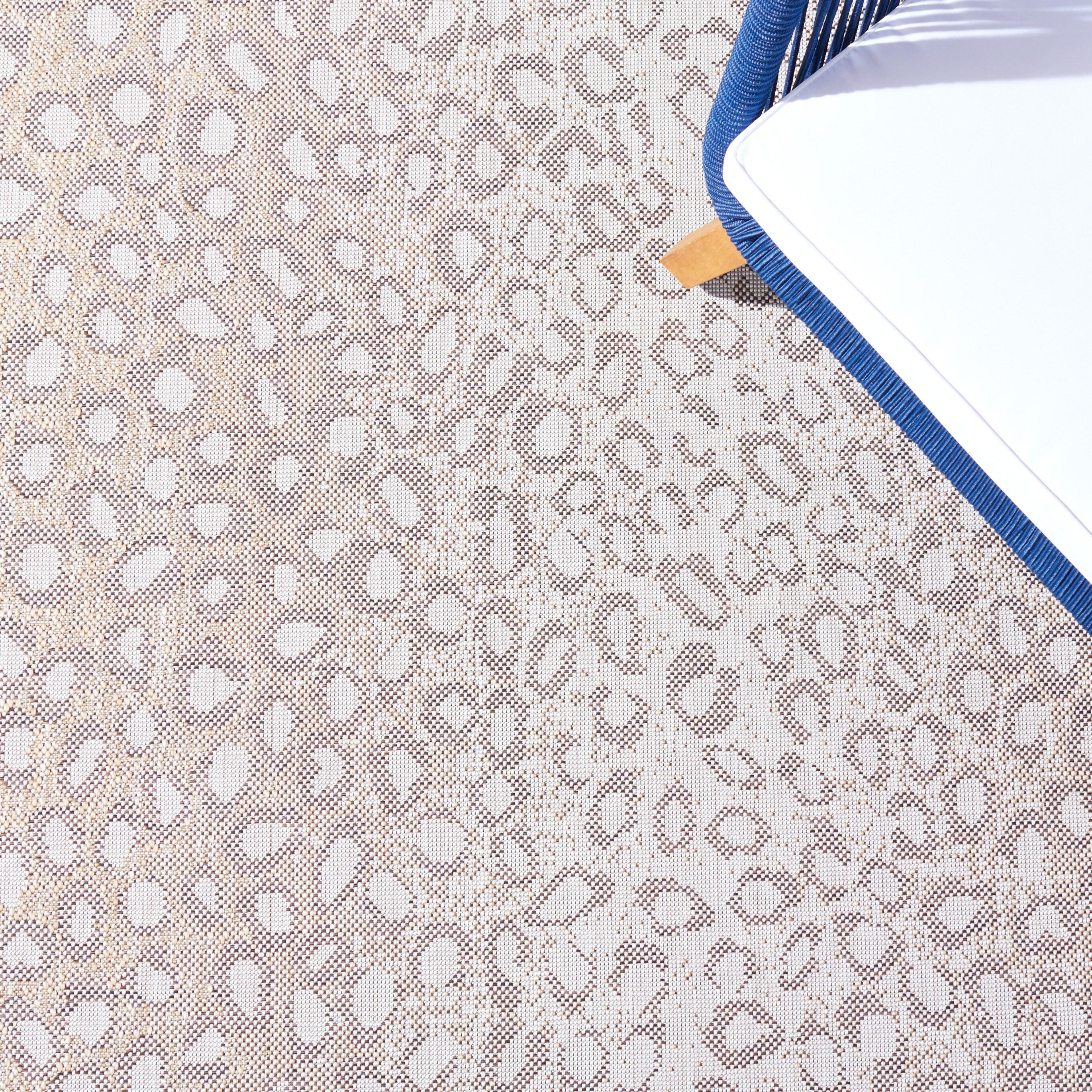 Courtyard CY6100 Power Loomed Indoor/Outdoor Accent Rug - Beige/Gold - 2'x3'7" - Safavieh.