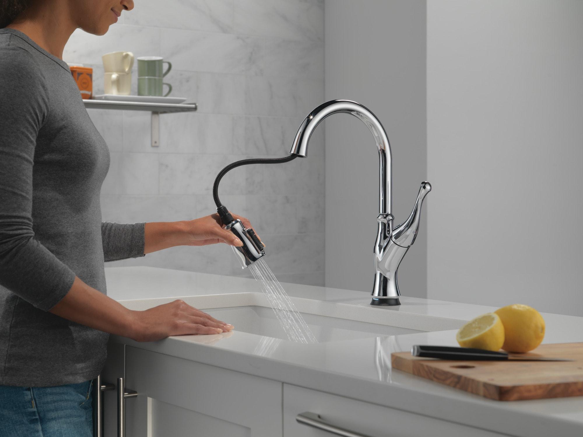 Ophelia Pull Down Sprayer Touch Kitchen Sink Faucet, Touch Control Kitchen Faucet