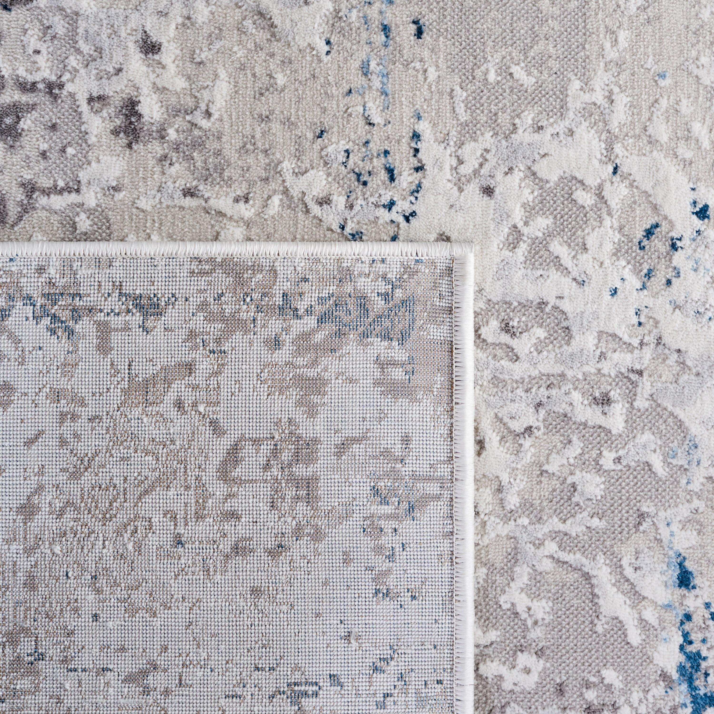 Amelia ALA207 Machine Made Indoor Area Rug - Grey/Blue - 4'-5"x6'-5" - Safavieh