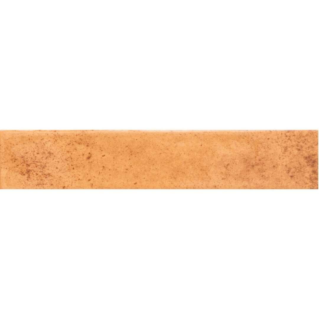 The Tile Life Ibiza 2x10 Terracotta Glossy Ceramic Subway Wall Tile - 2x10 Sample