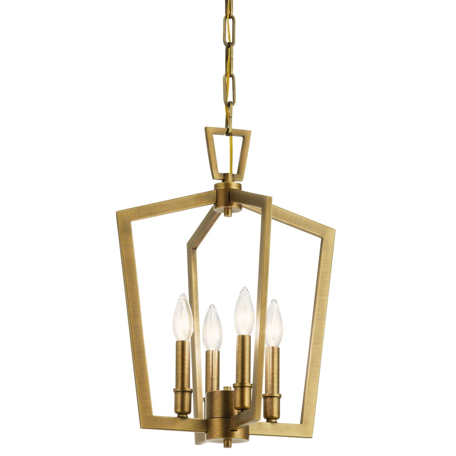 Kichler Lighting Abbotswell 4 - Light Pendant in  Natural Brass