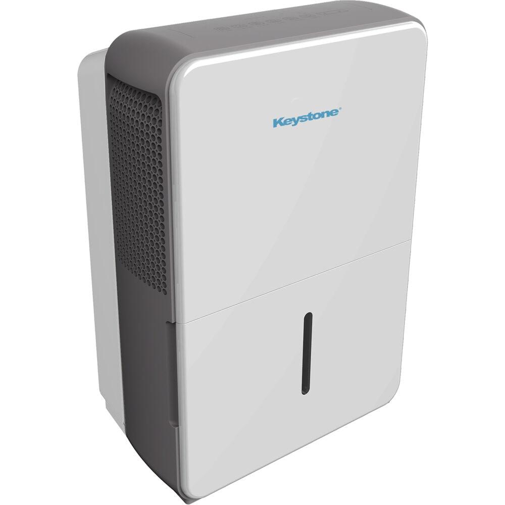 Keystone Energy Star Portable Dehumidifier in White for Rooms up to 1500 Sq. Ft.