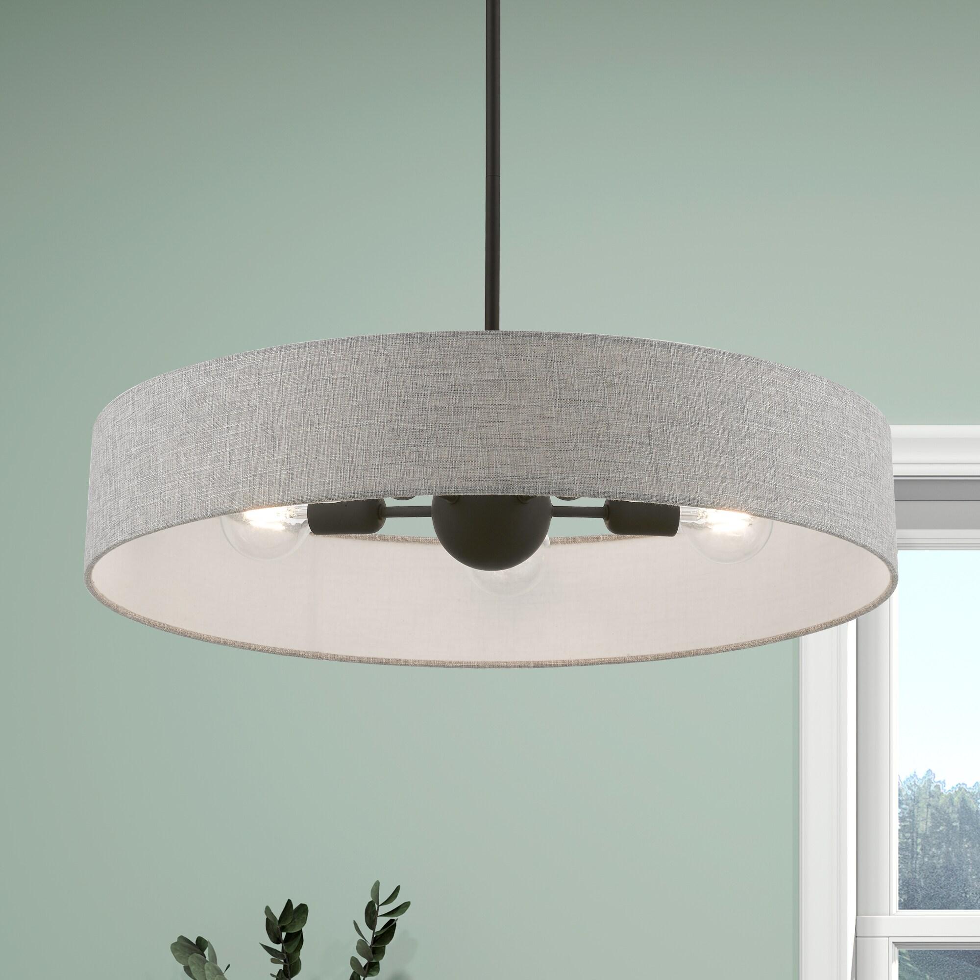 Livex Lighting Elmhurst 5 - Light Pendant in  Black