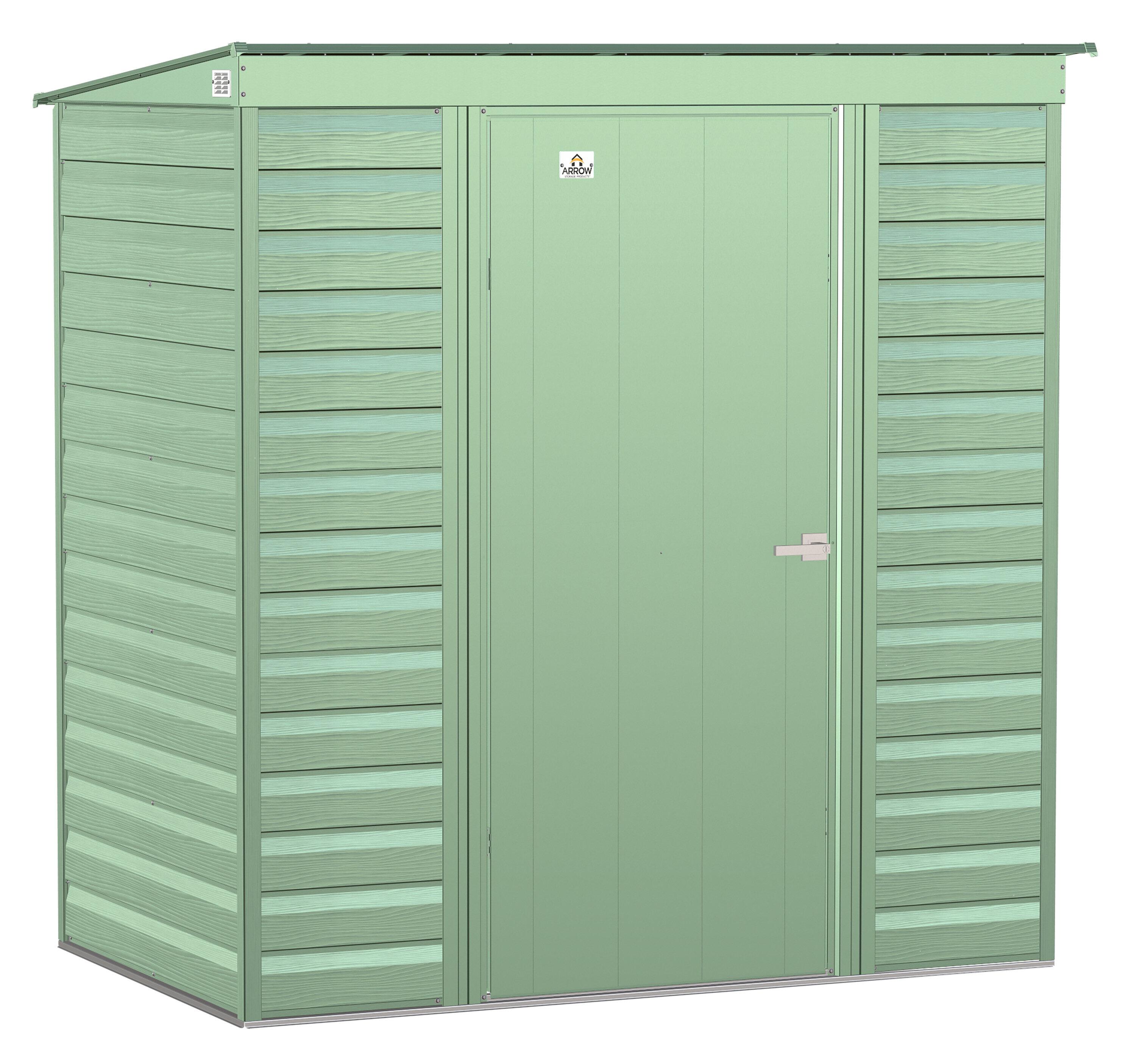 Arrow 6 ft. W x 4 ft. D Steel Horizontal Storage Shed