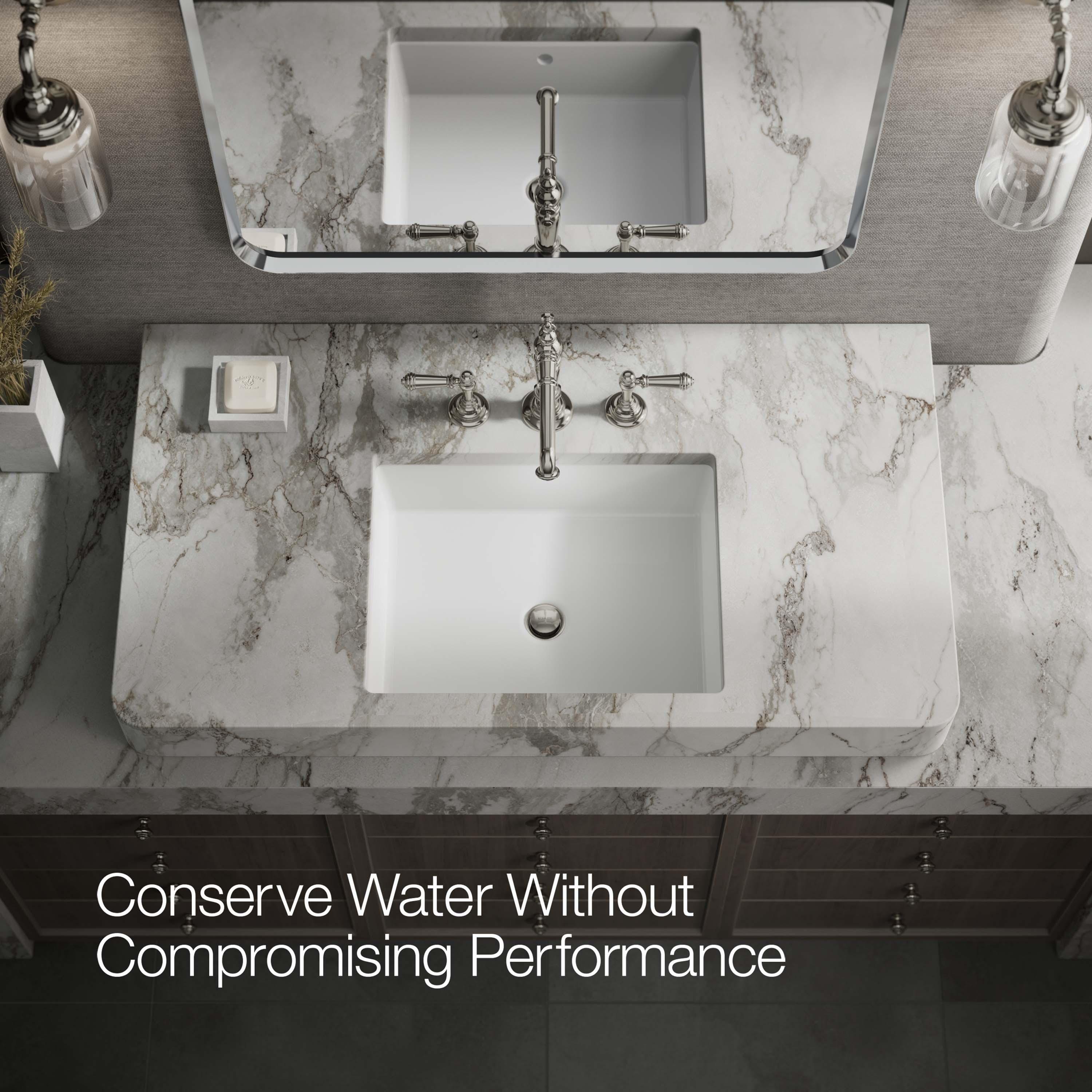 Artifacts® Widespread Bathroom Faucet with Drain Assembly