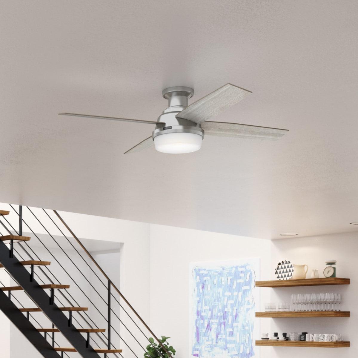 Kieous Gap Ceiling Fan with LED Lights