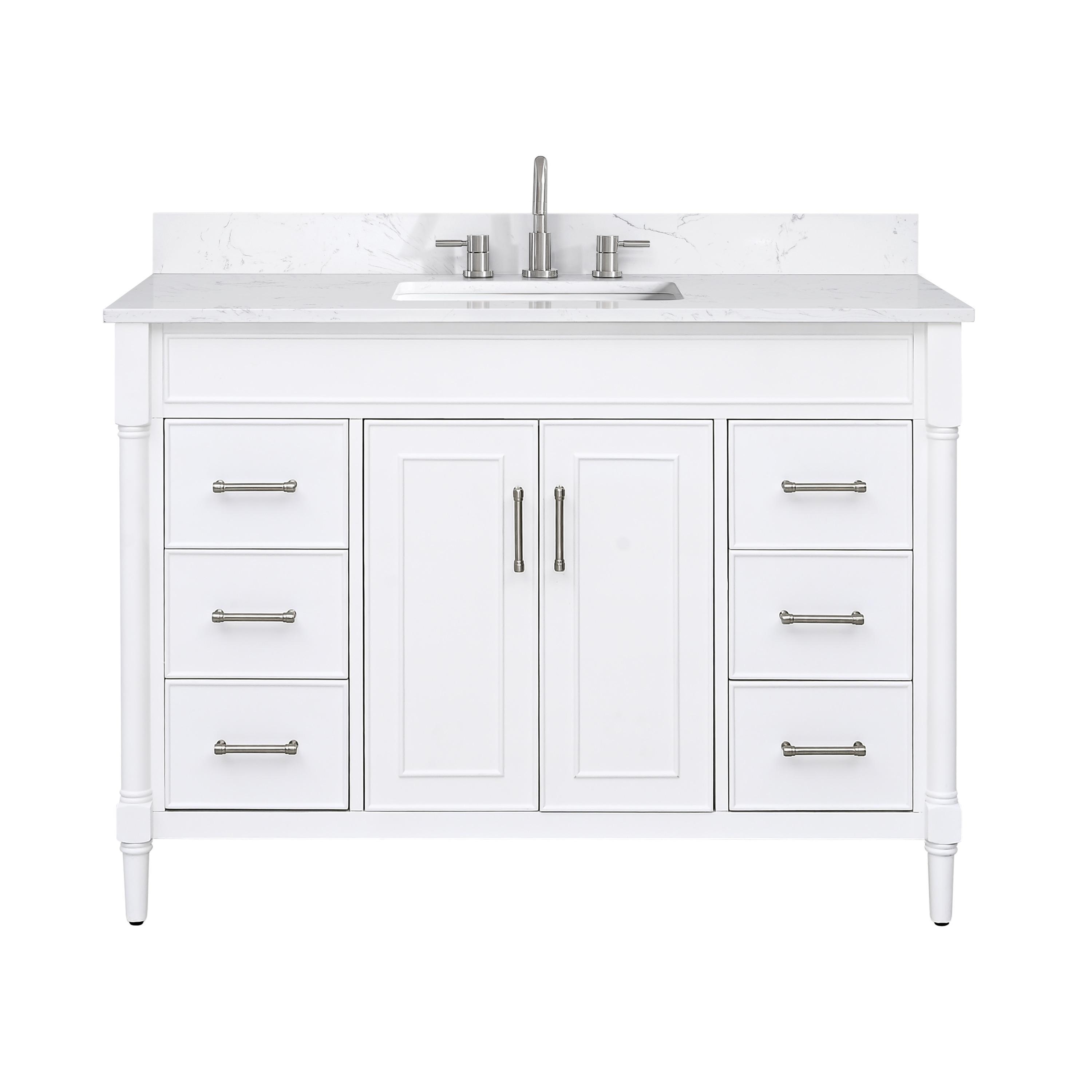 Bristol 49'' Single Bathroom Vanity with Engineered Stone Top