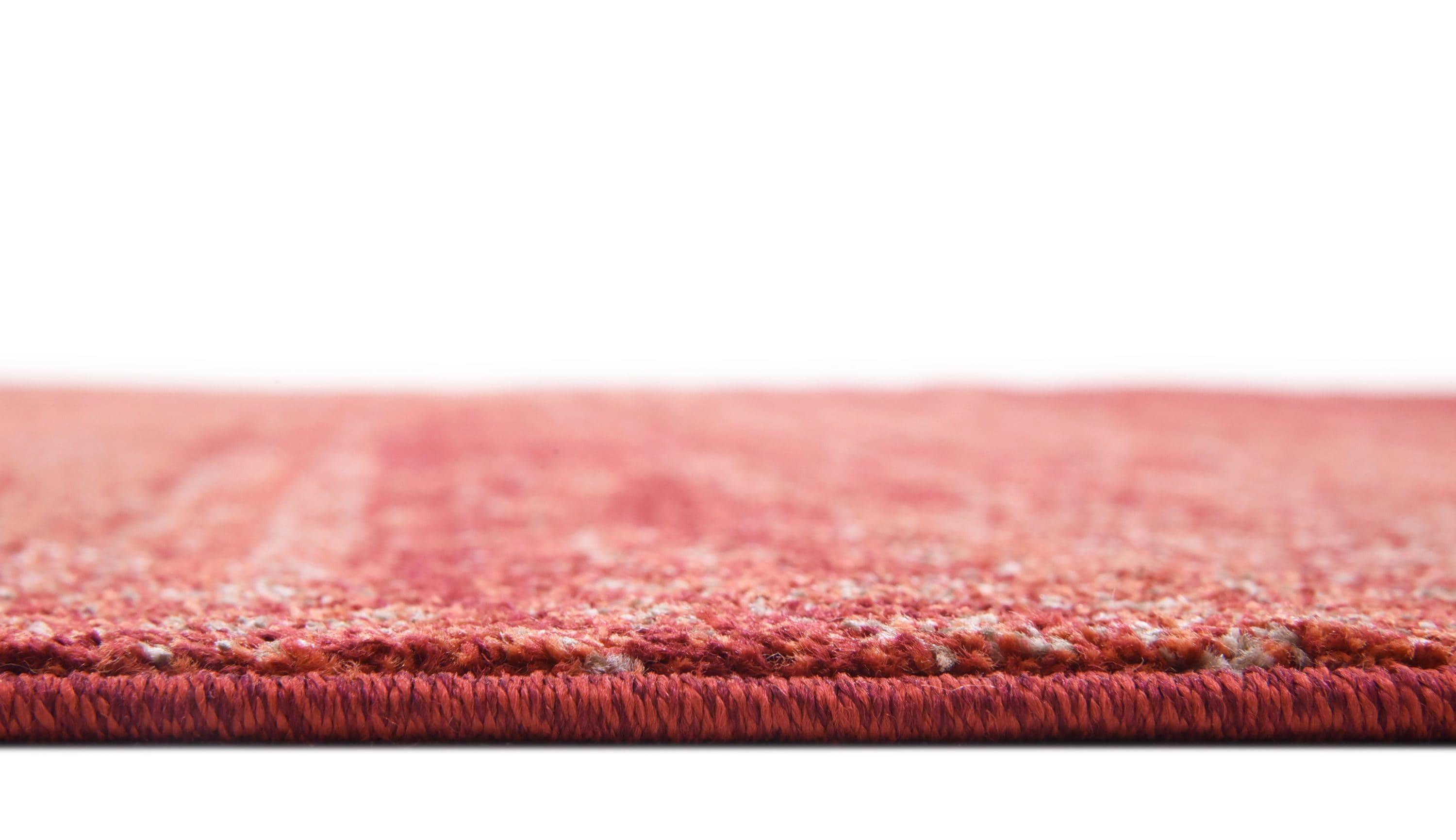 Unique Loom Lucille Del Mar 8 x 8 (ft) Loomed Polypropylene Terracotta/Red Square Indoor Distressed/Overdyed Area rug