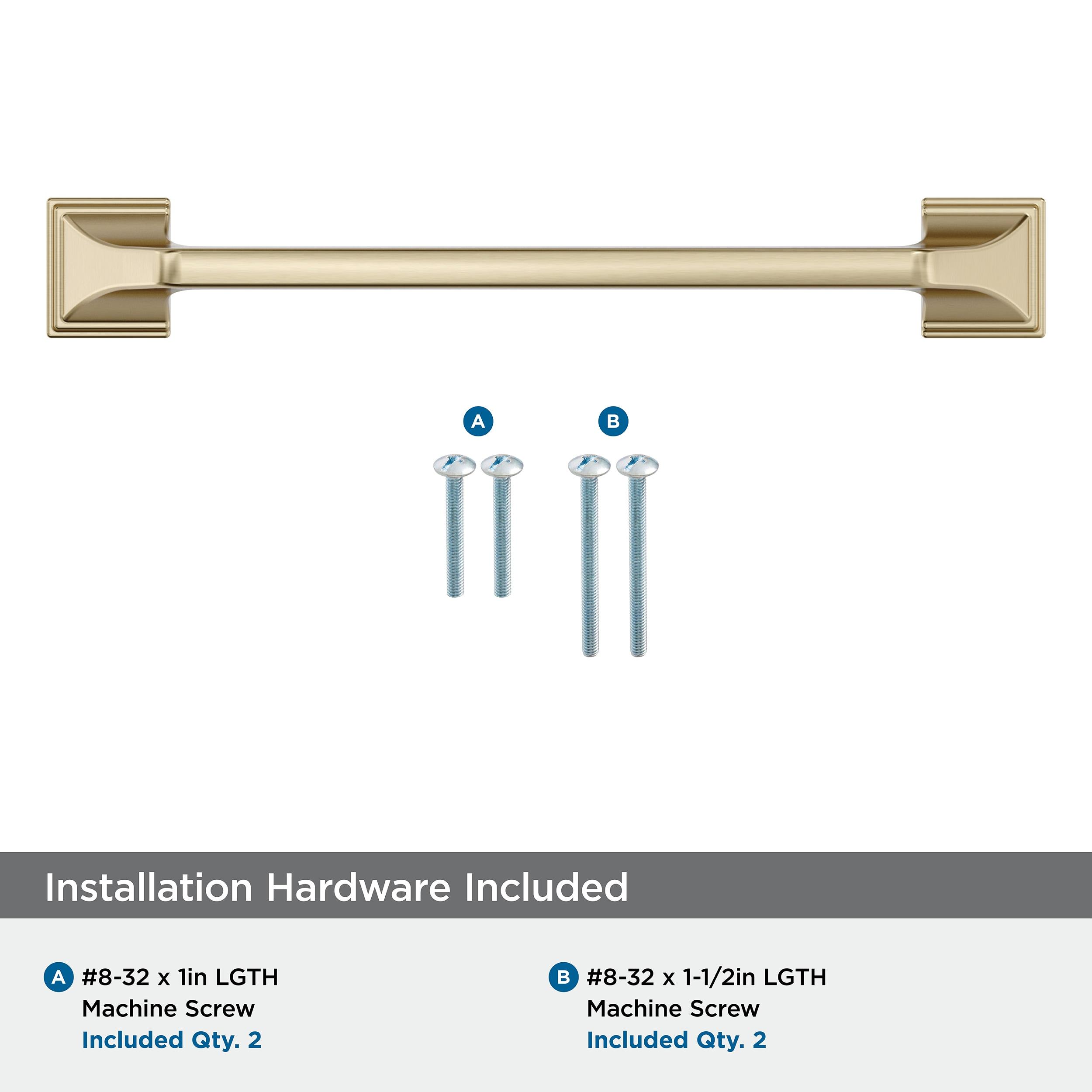 Amerock Exceed 6-5/16 inch (160mm) Center-to-Center Golden Champagne Cabinet Pull