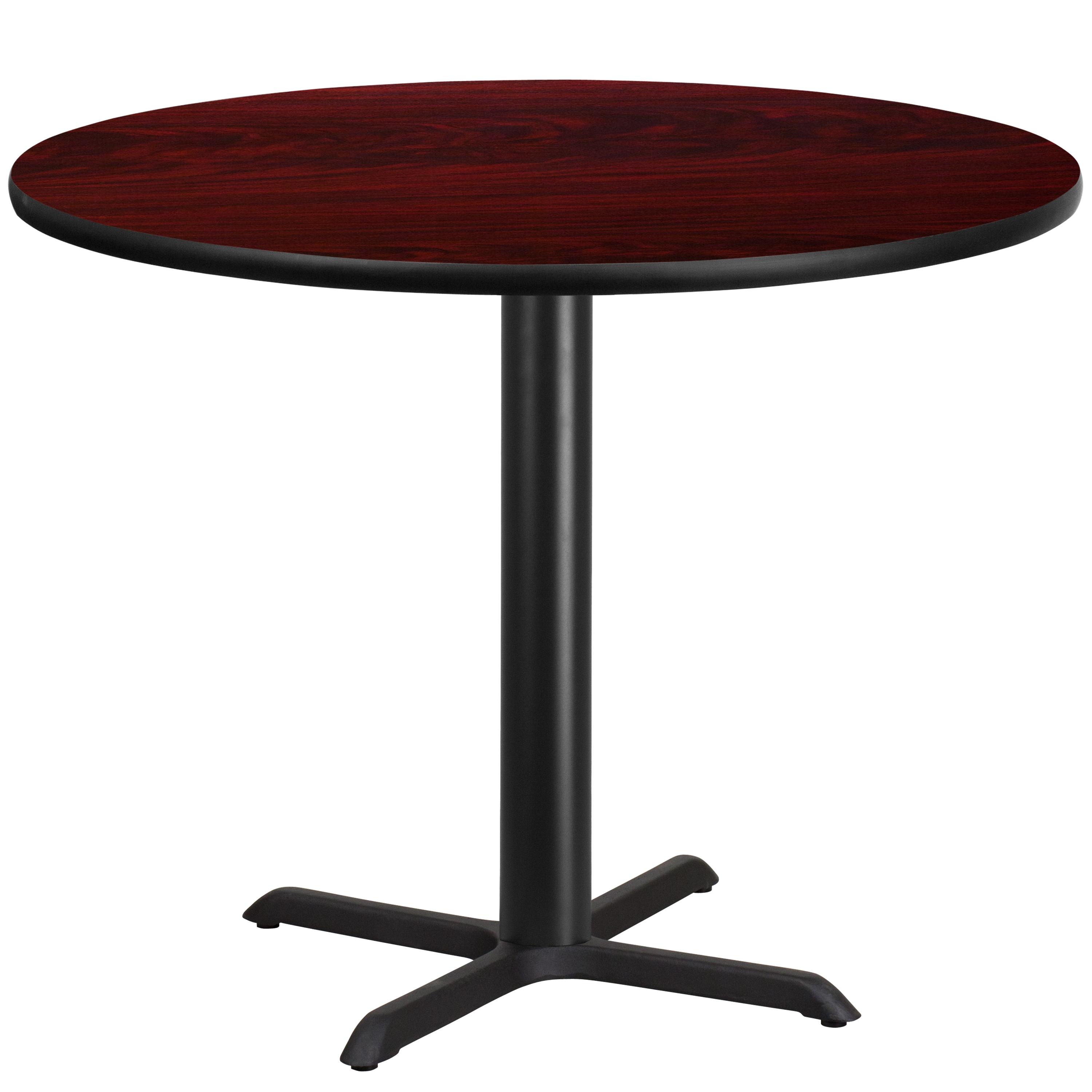 Flash Furniture Carrus Round Laminate Table Top with Height Table Base