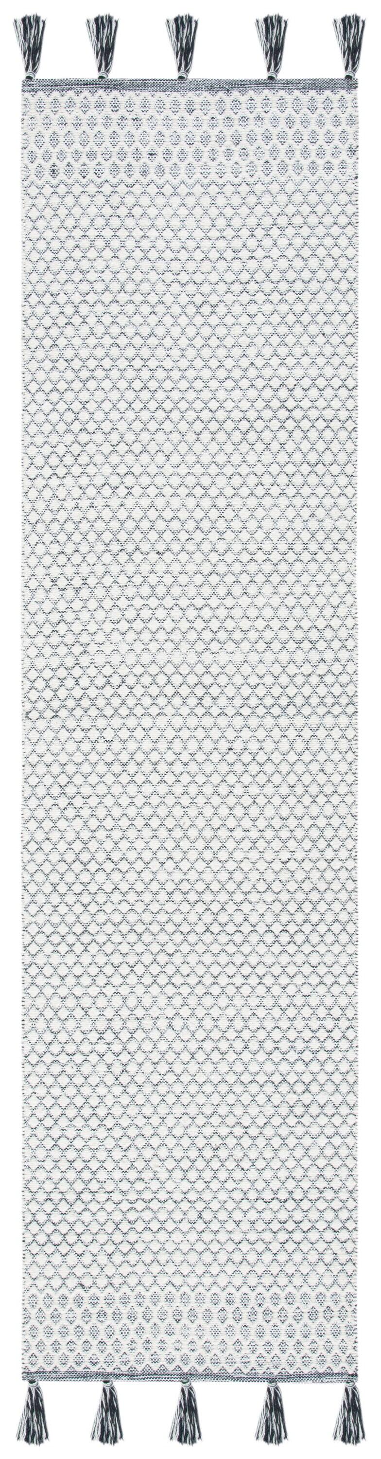 Montauk MTK813 Hand Woven Runner Rug - Ivory/Black - 2'3"x9' - Safavieh.