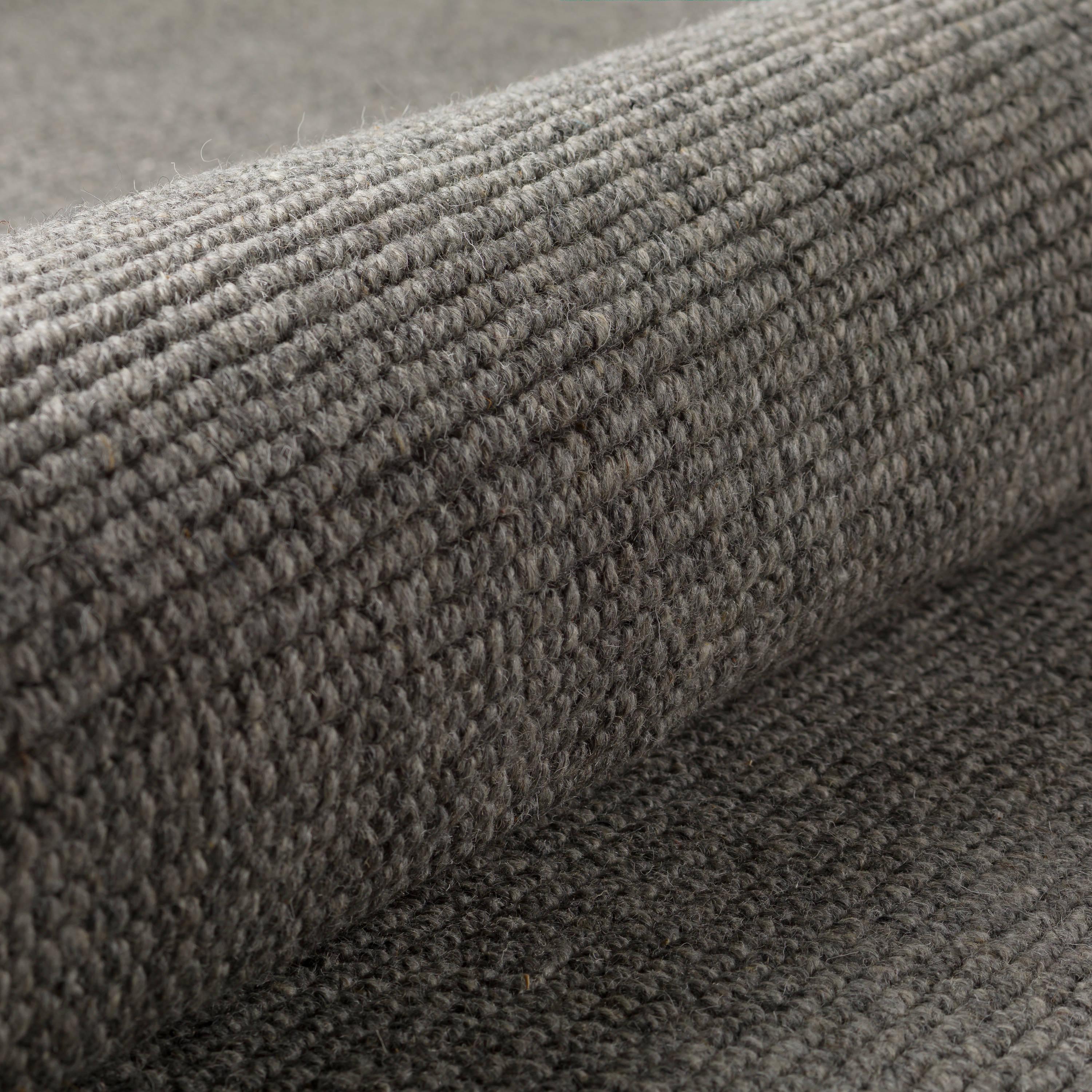 Addison Rugs Jaxon 8' x 10' Rectangle Transitional Wool Area Rug in Pewter Gray