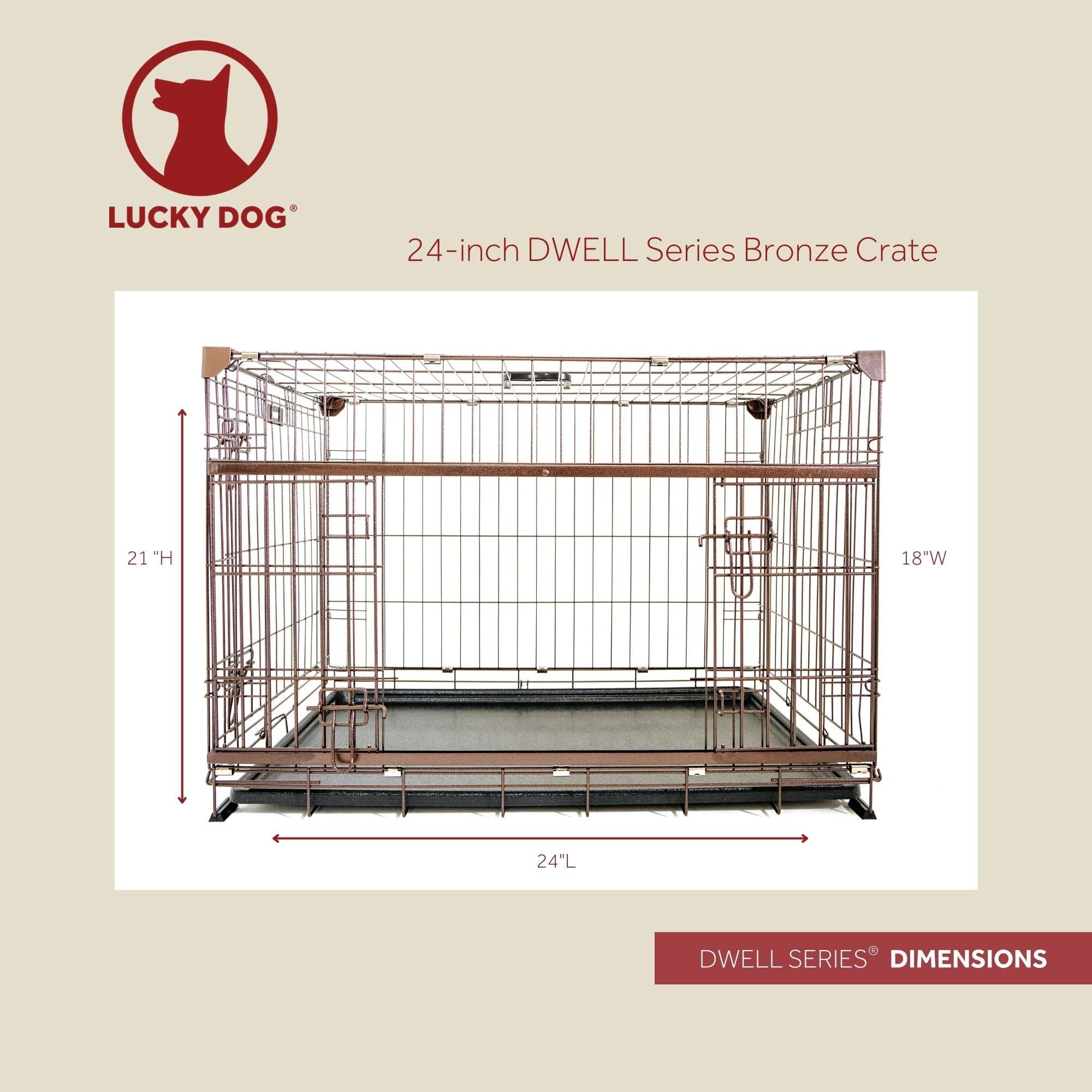 Lucky Dog Lucky Dog Dwell Series Crate - Bronze Finish