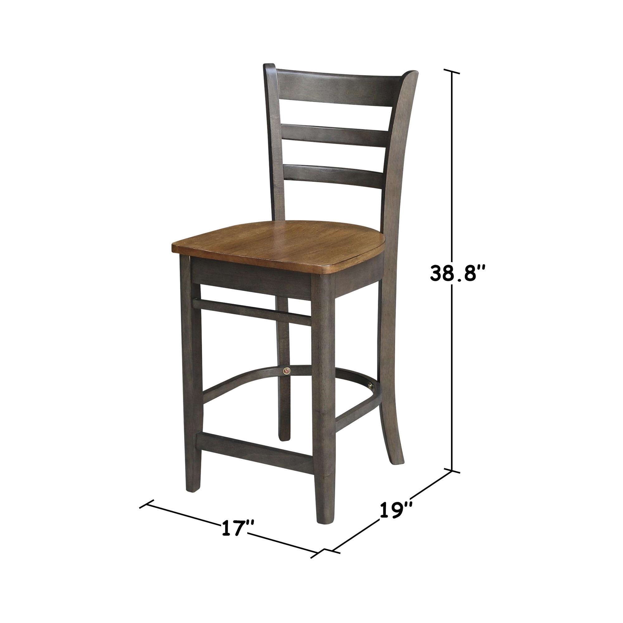 International Concepts Emily CounterHeight Stool - 24 inches Seat Height