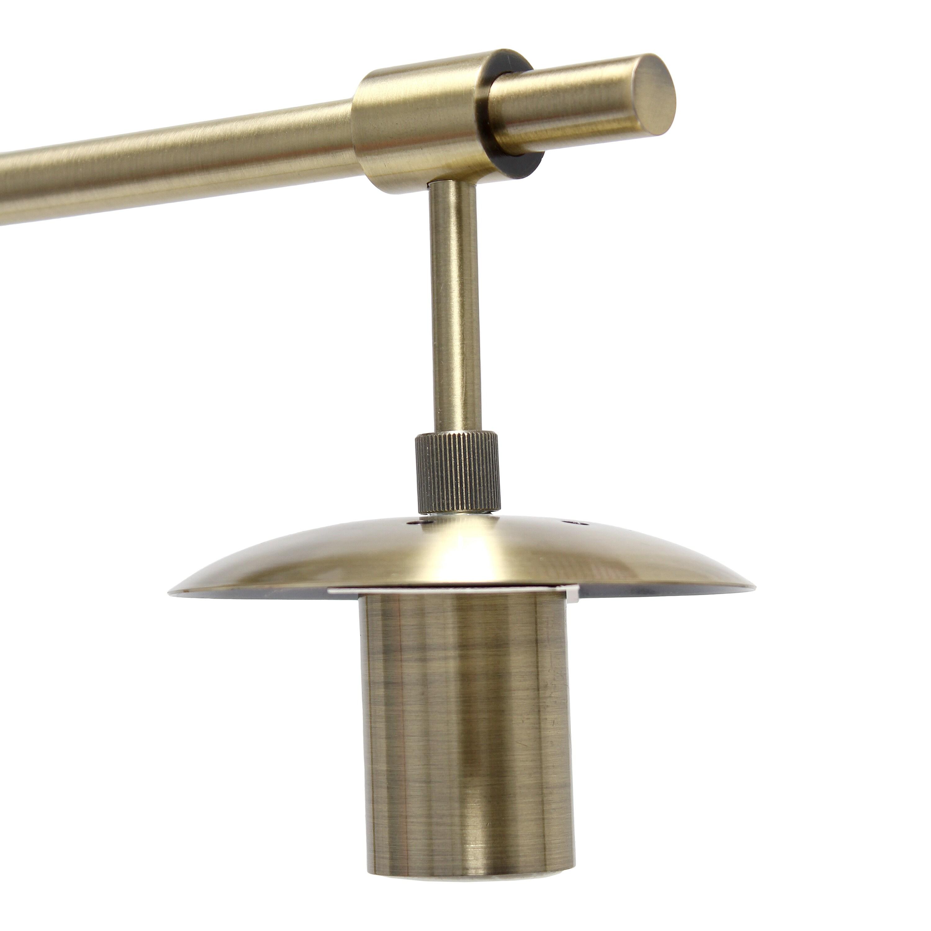 21" Studio Loft Globe Shade Table Desk Lamp Antique Brass Finish - Lalia Home: Mid-Century Modern, UL Listed, No Assembly Required