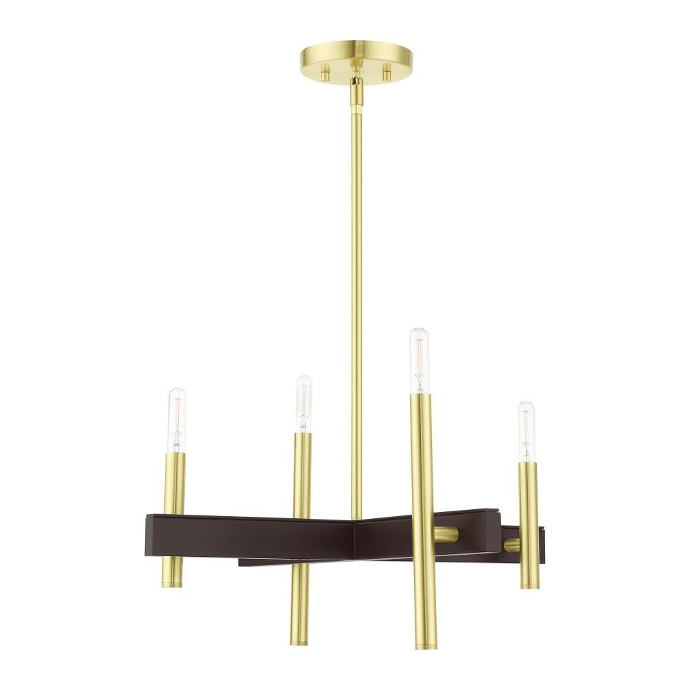 Livex Lighting - Denmark - 4 Light Chandelier in Mid Century Modern Style - 20