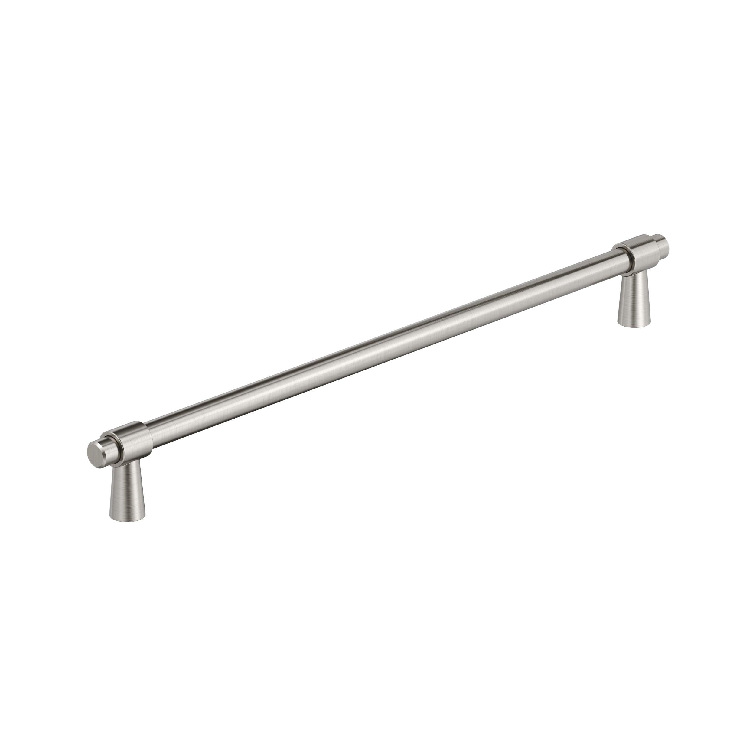 Amerock Destine 12-5/8 inch (320mm) Center-to-Center Satin Nickel Cabinet Pull