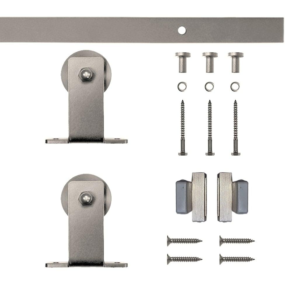 Hook Mini Standard Single Track Barn Door Hardware Kit (Door Not Included)