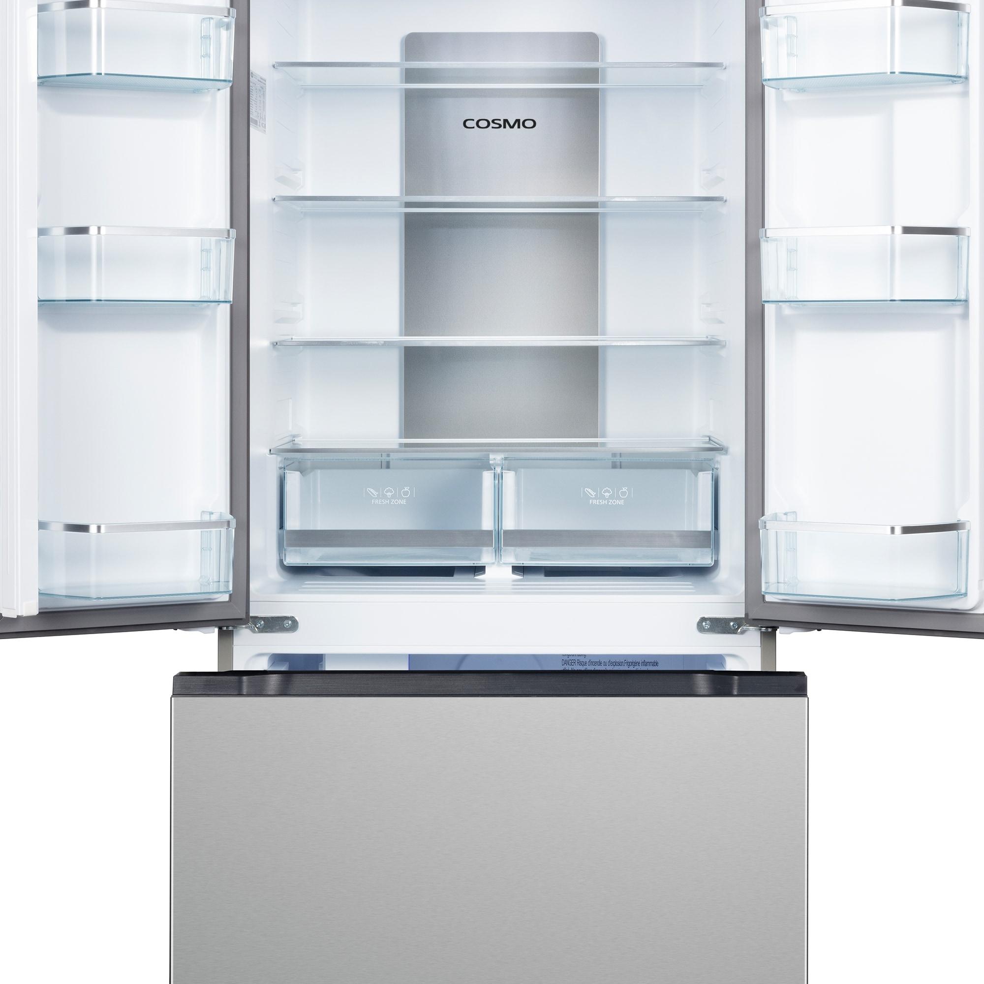 30 in. 17.5 cu. ft. Counter Depth 3-Door French Door Refrigerator with Freezer Drawer in Fingerprint Resistant Stainless Steel