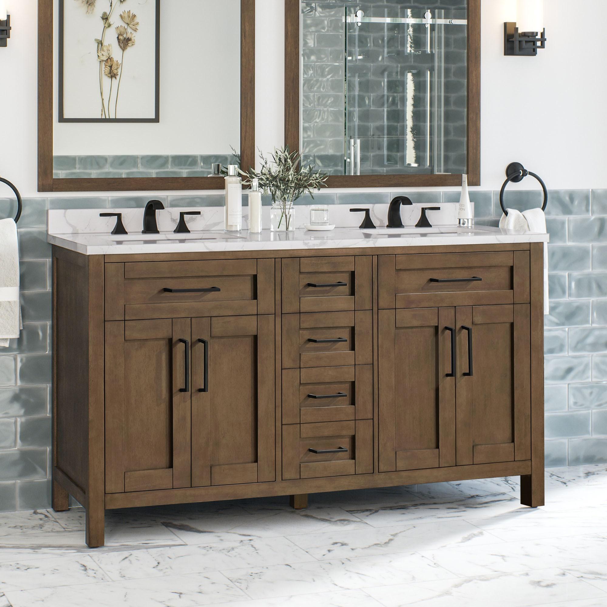 OVE Decors Tahoe 60" Double Bathroom Vanity