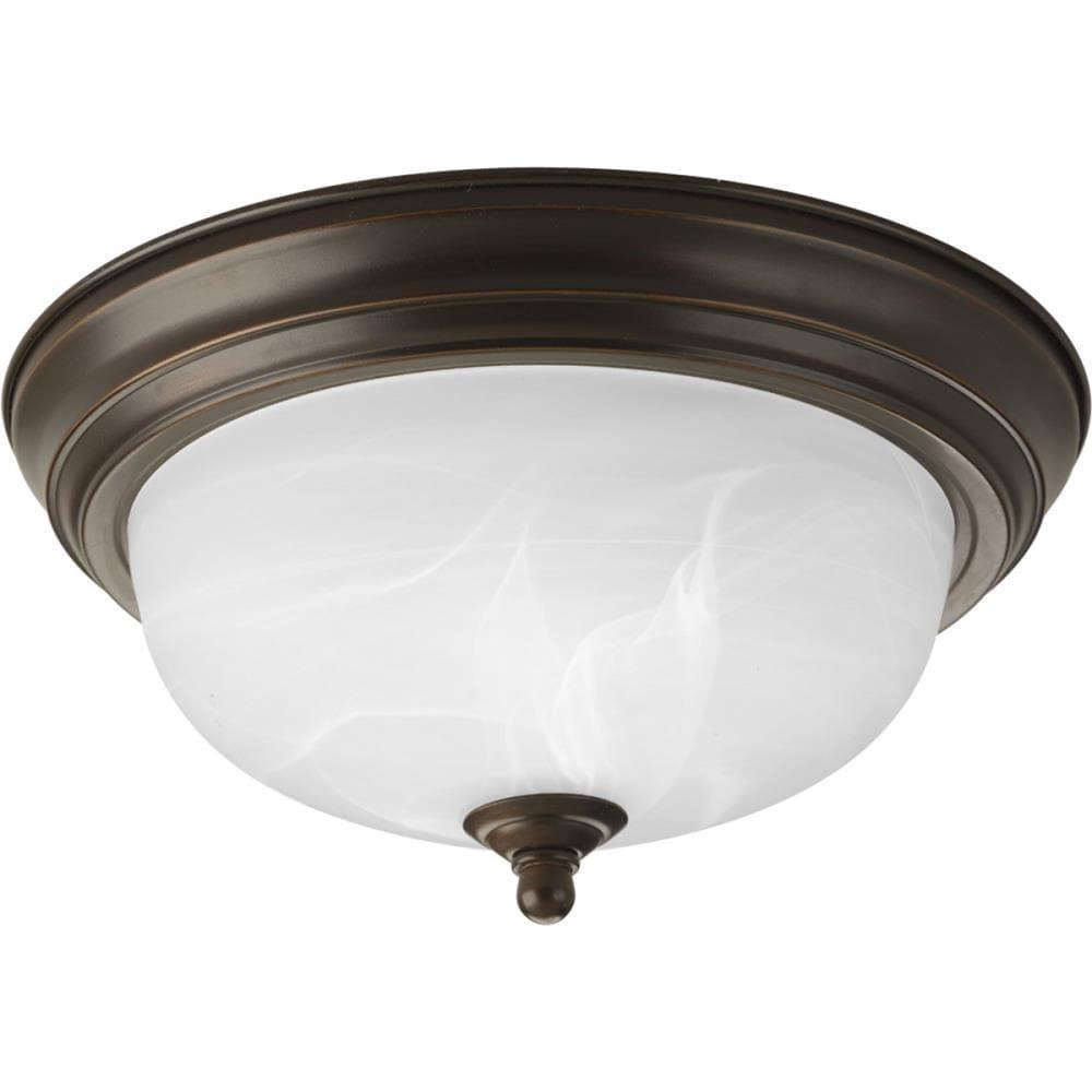 Progress Lighting Alabaster Glass Flush Mount Light