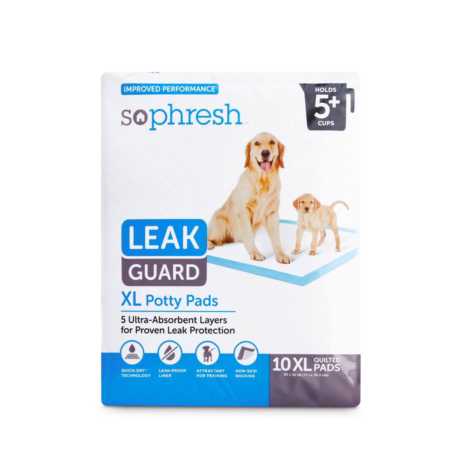 So Phresh X-Large Leak Guard Quilted Potty Pads, Count of 10