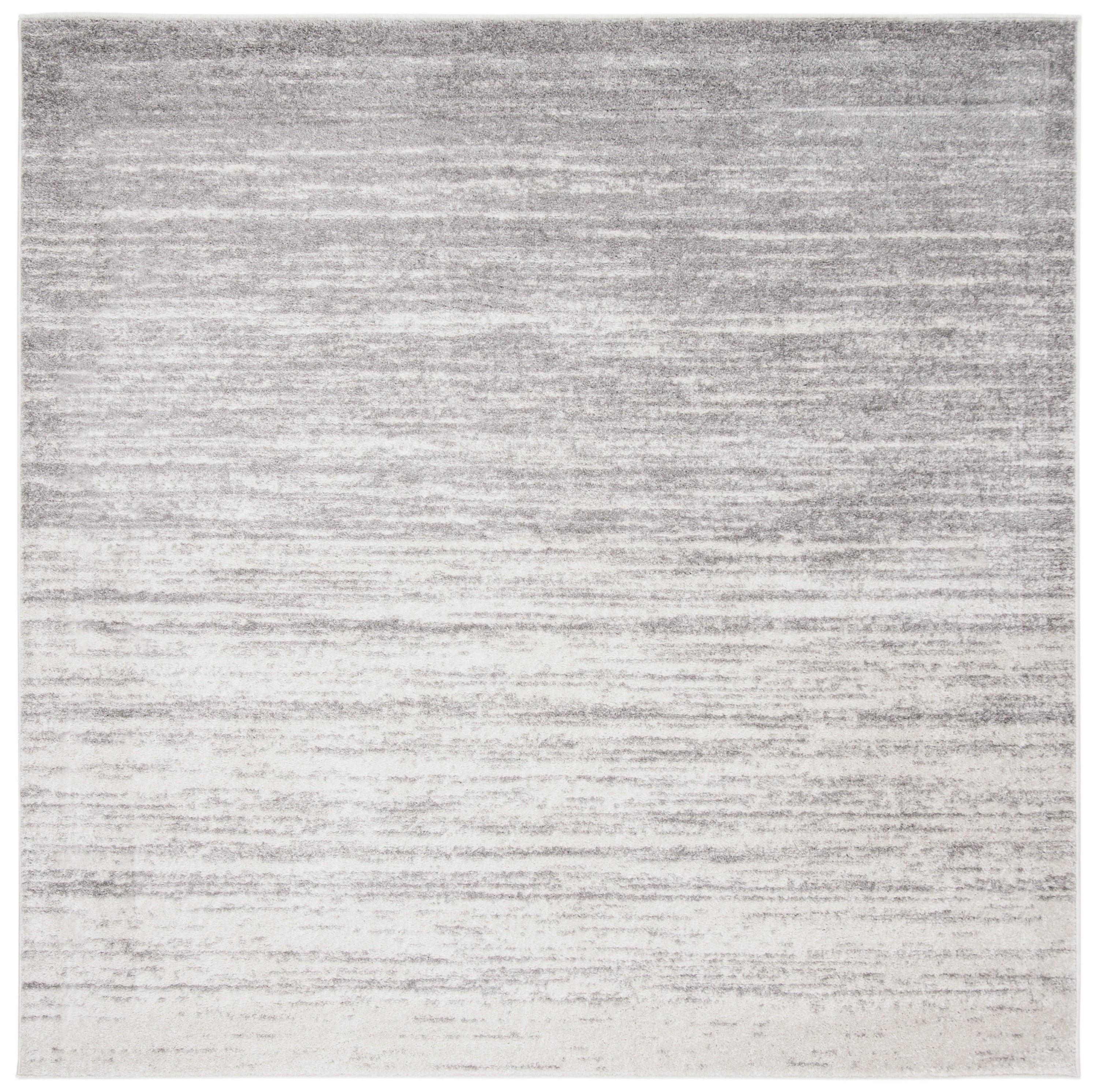 Adirondack ADR113 Machine Made Indoor Area Rug - Ivory/Silver - 7'x7' - Safavieh