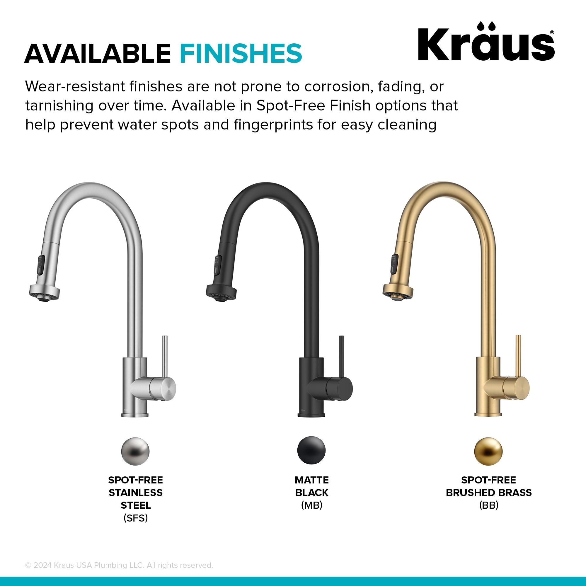 KRAUS Bolden 2-Function Single Handle Pull Down Kitchen Faucet