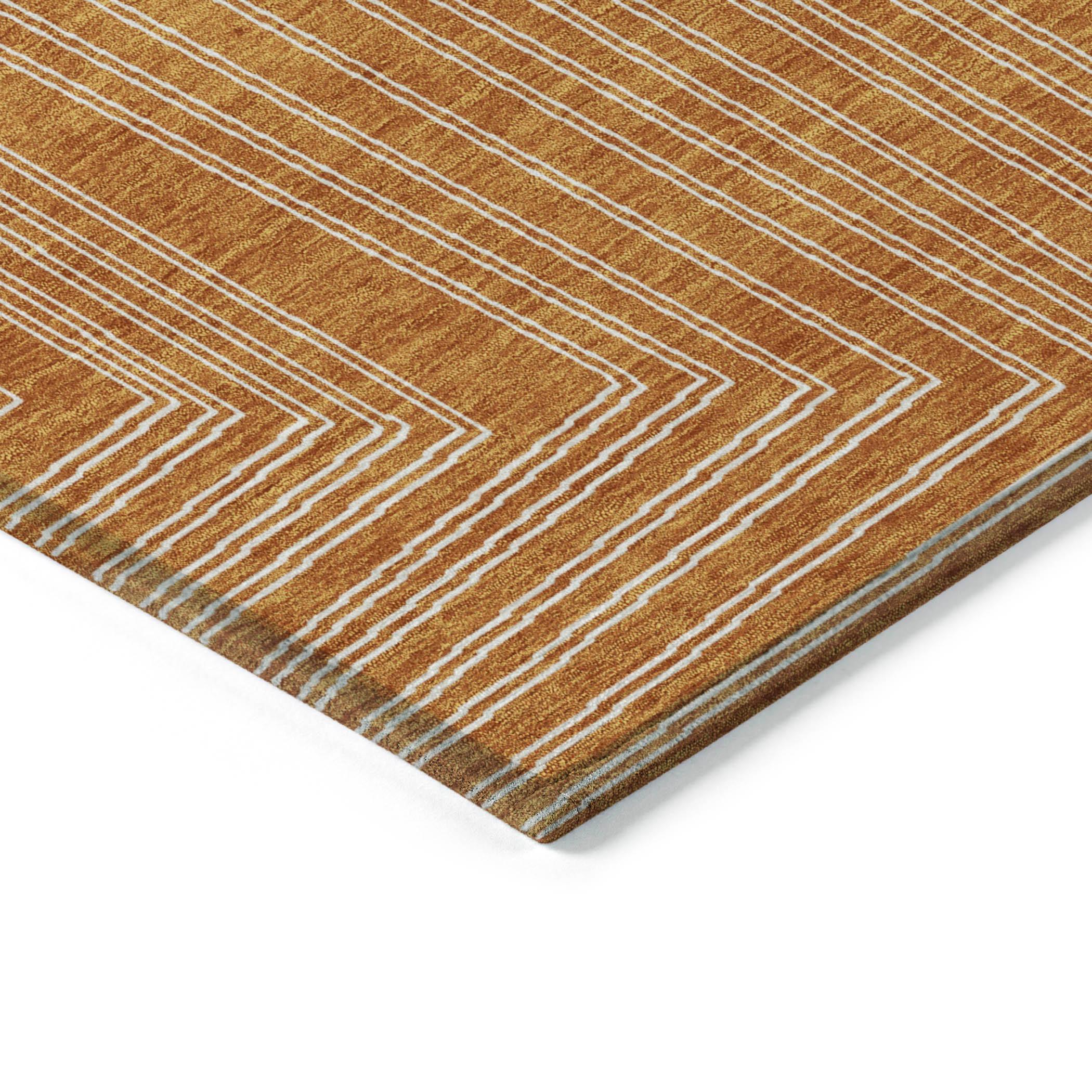Machine Washable Indoor/Outdoor Chayden ACN1045 Paprika Rug