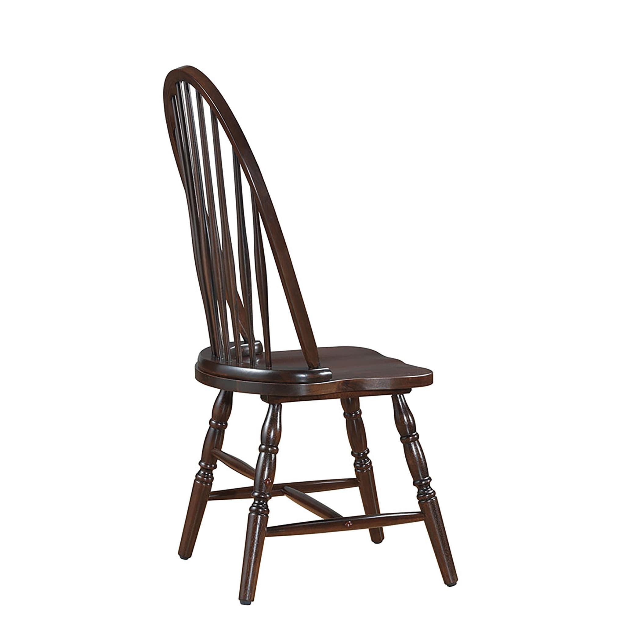 Carolina Living Garner Windsor Chair Espresso Brown: Solid Wood, Armless, 300 lbs Capacity